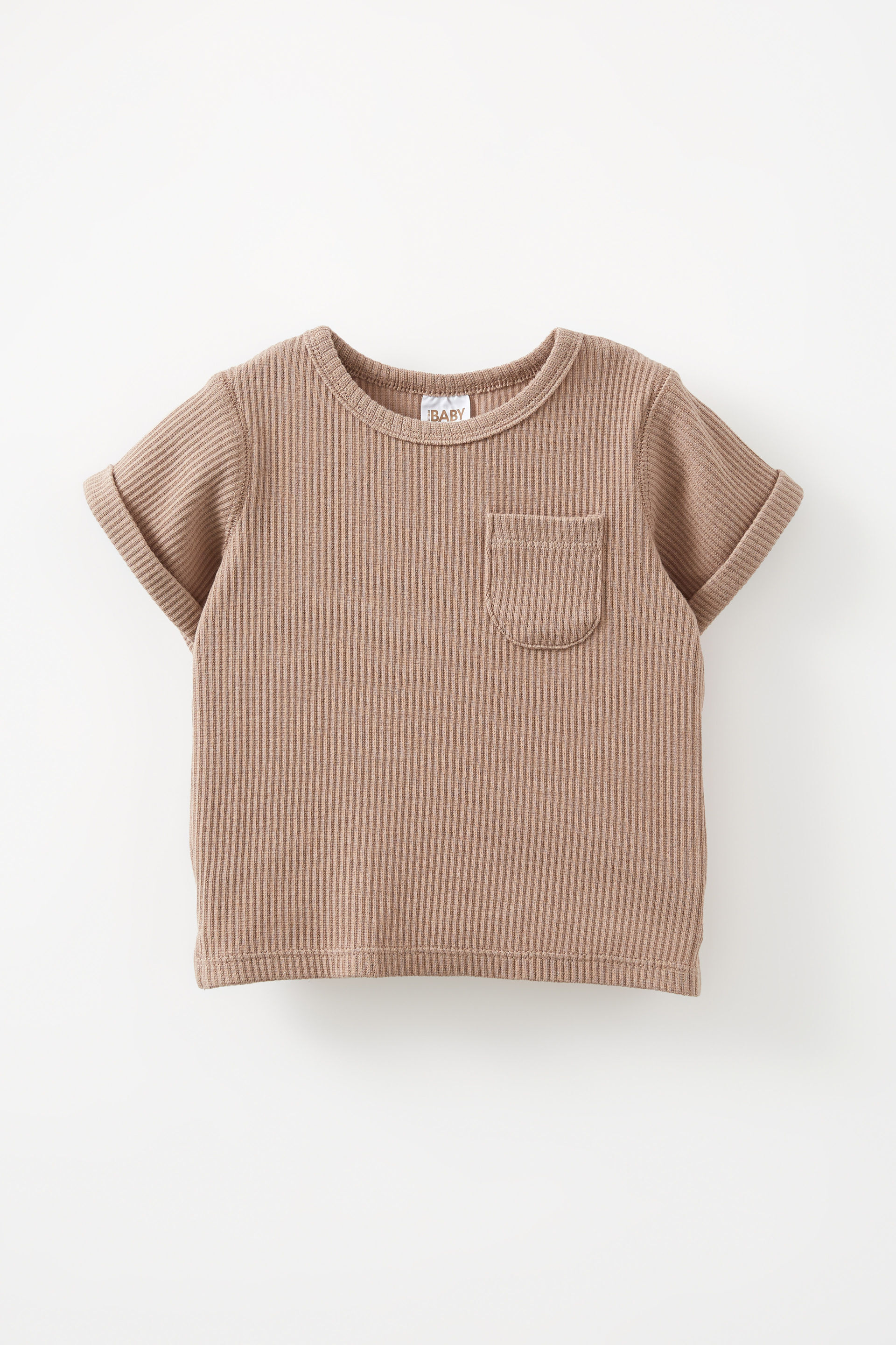 Mac Short Sleeve Rib Top oatmilk
