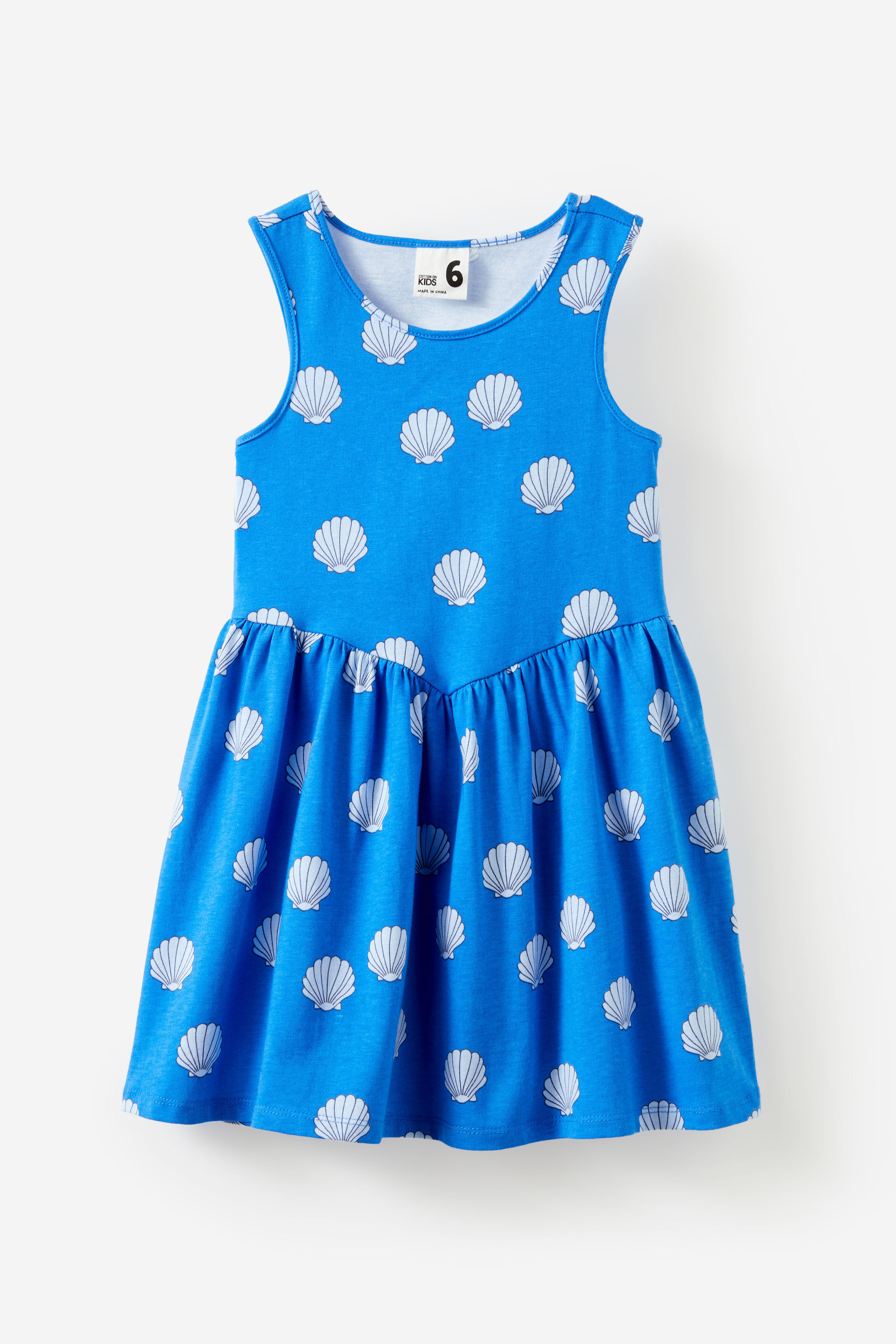 Summer Sleeveless Dress harbour blue/shells