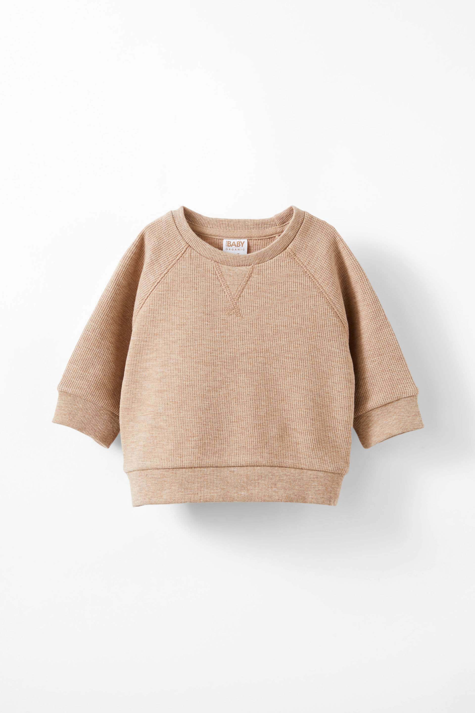 Organic Waffle Long Sleeve Top oatmilk marle