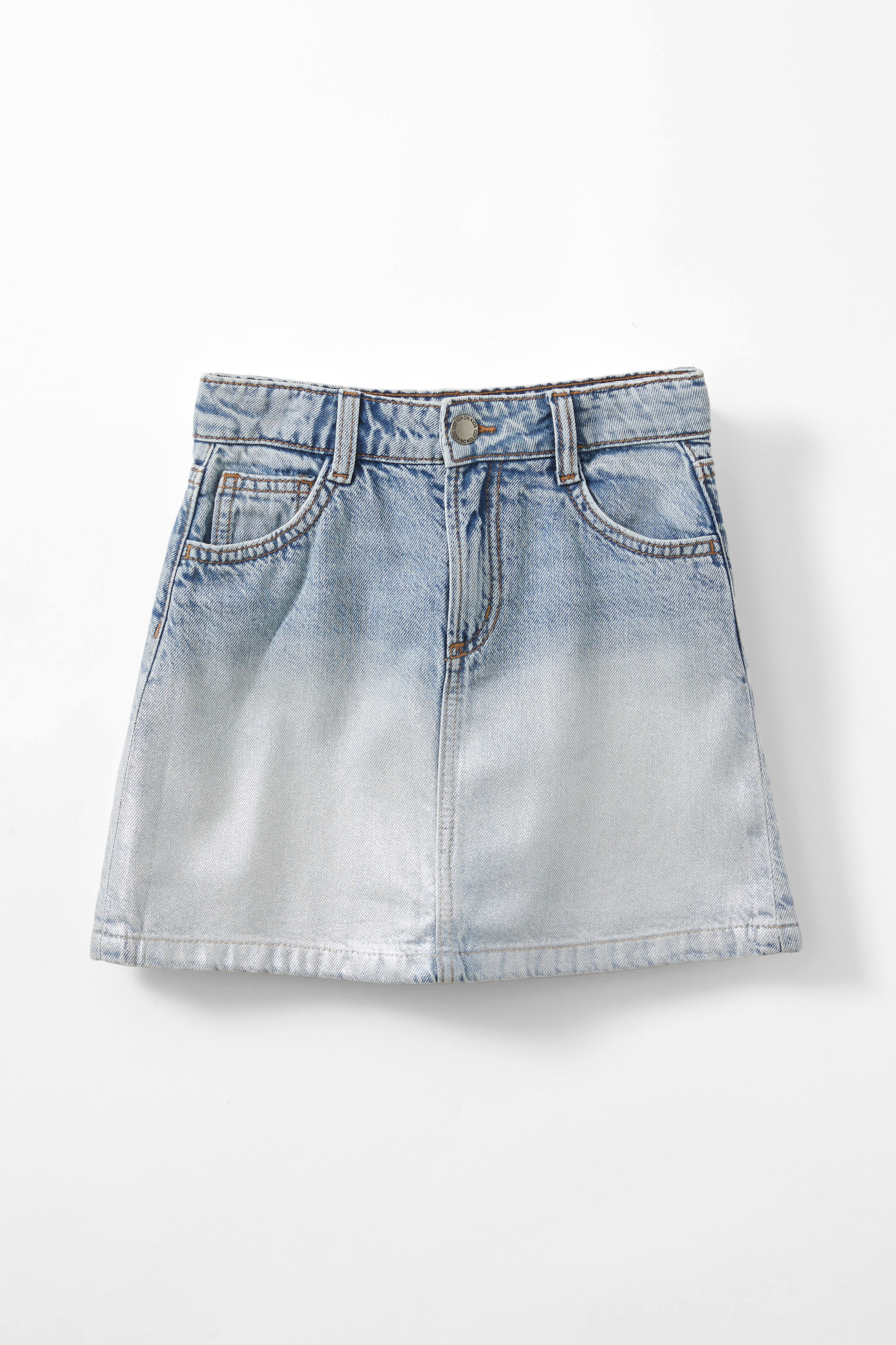 Alayna Aline Denim Skirt airlie light blue/foil