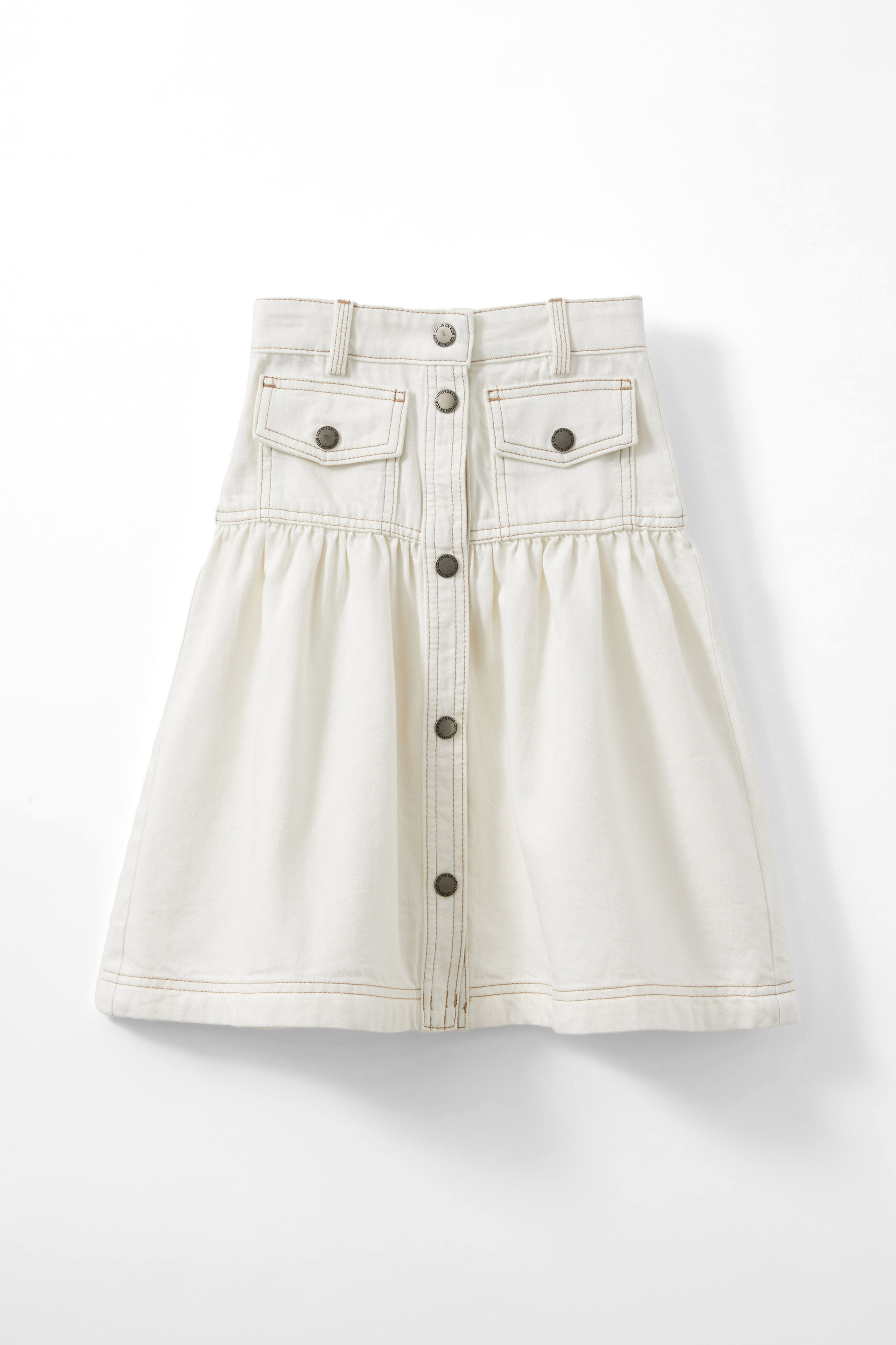Cherie Denim Midi Skirt hayman ecru