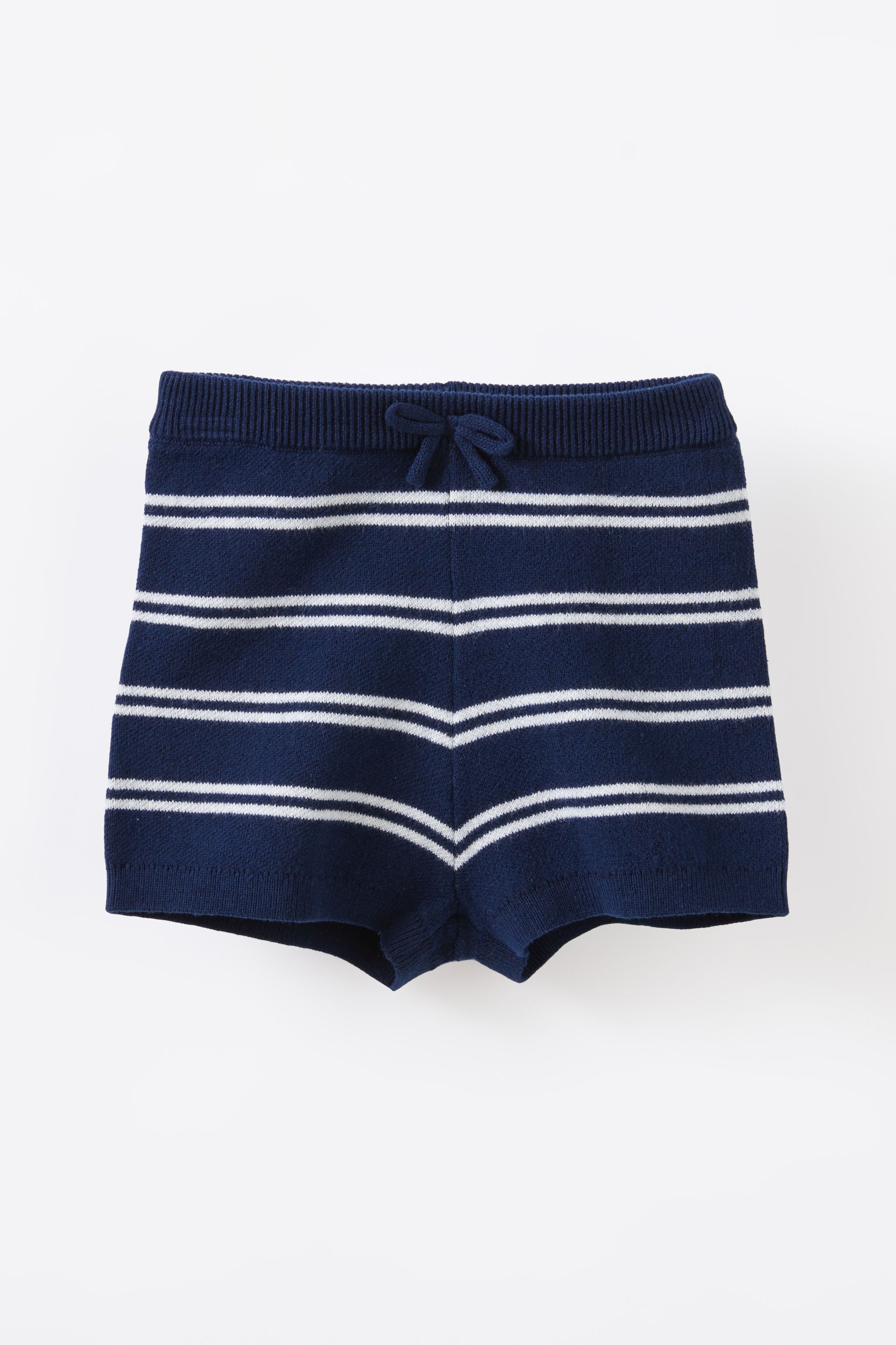 Gabriel Knit Short navy ink/cloud marle double stripe