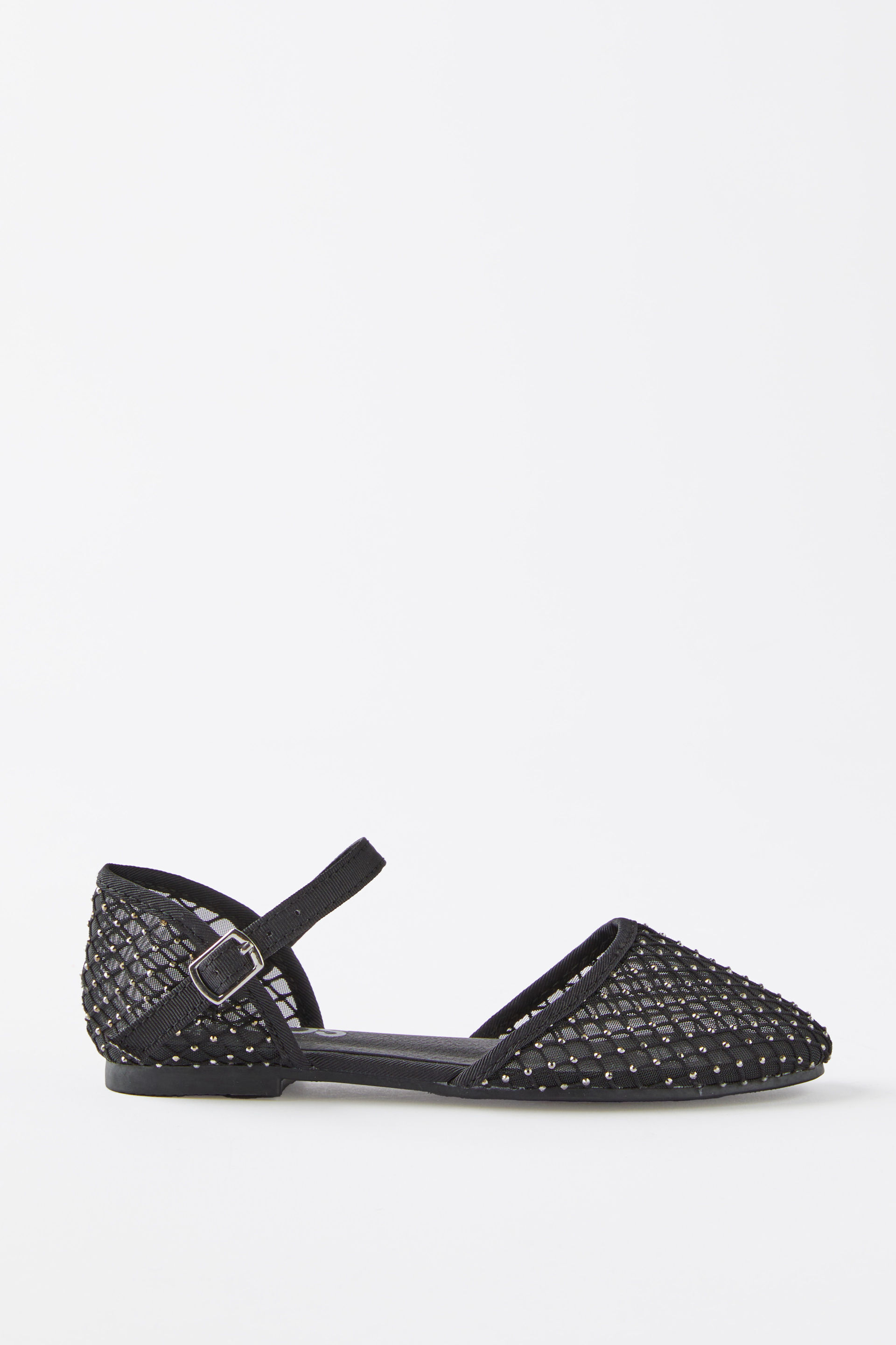 Milly Mesh Flat black mesh