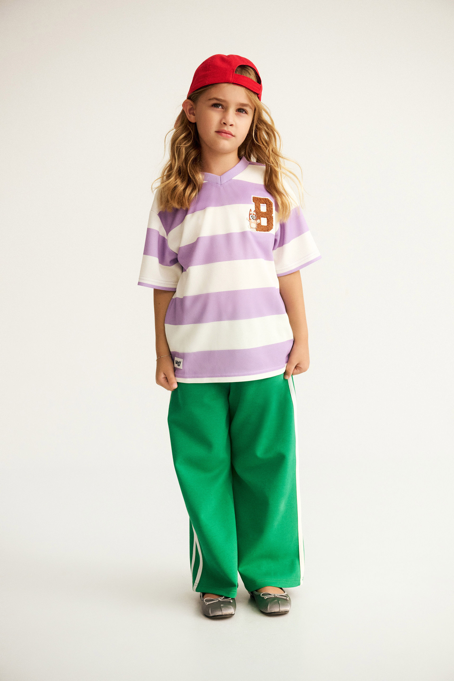 Bluey Soccer Top lcn bluey/bingo lilac mood