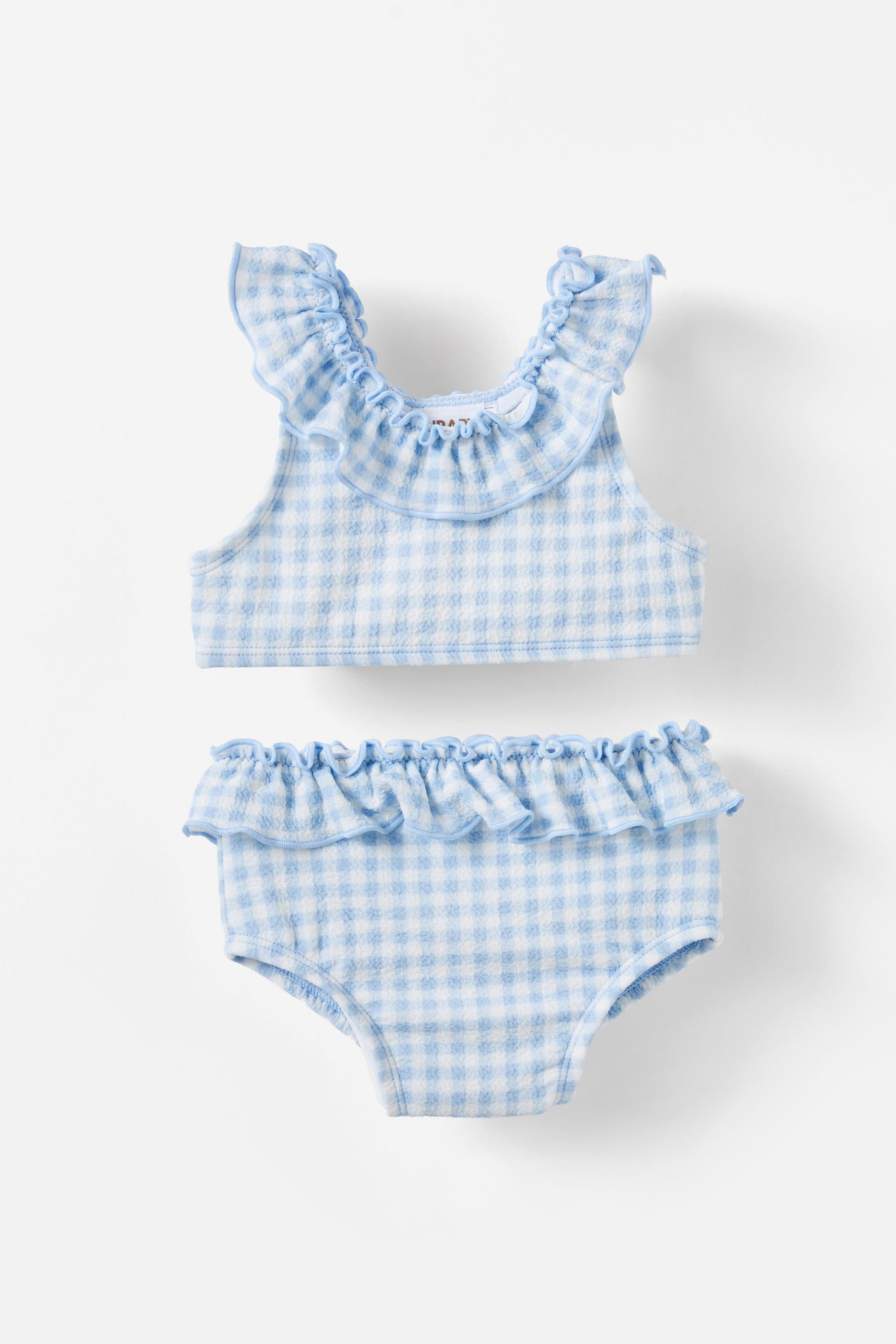 Chelsea Two Peice dawn blue/mini gingham
