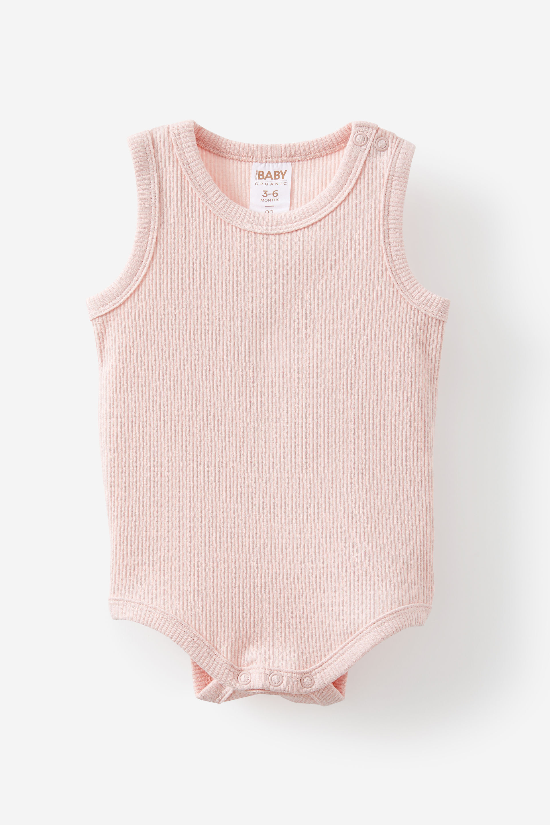 Organic Pointelle Singlet Bubbysuit soft musk