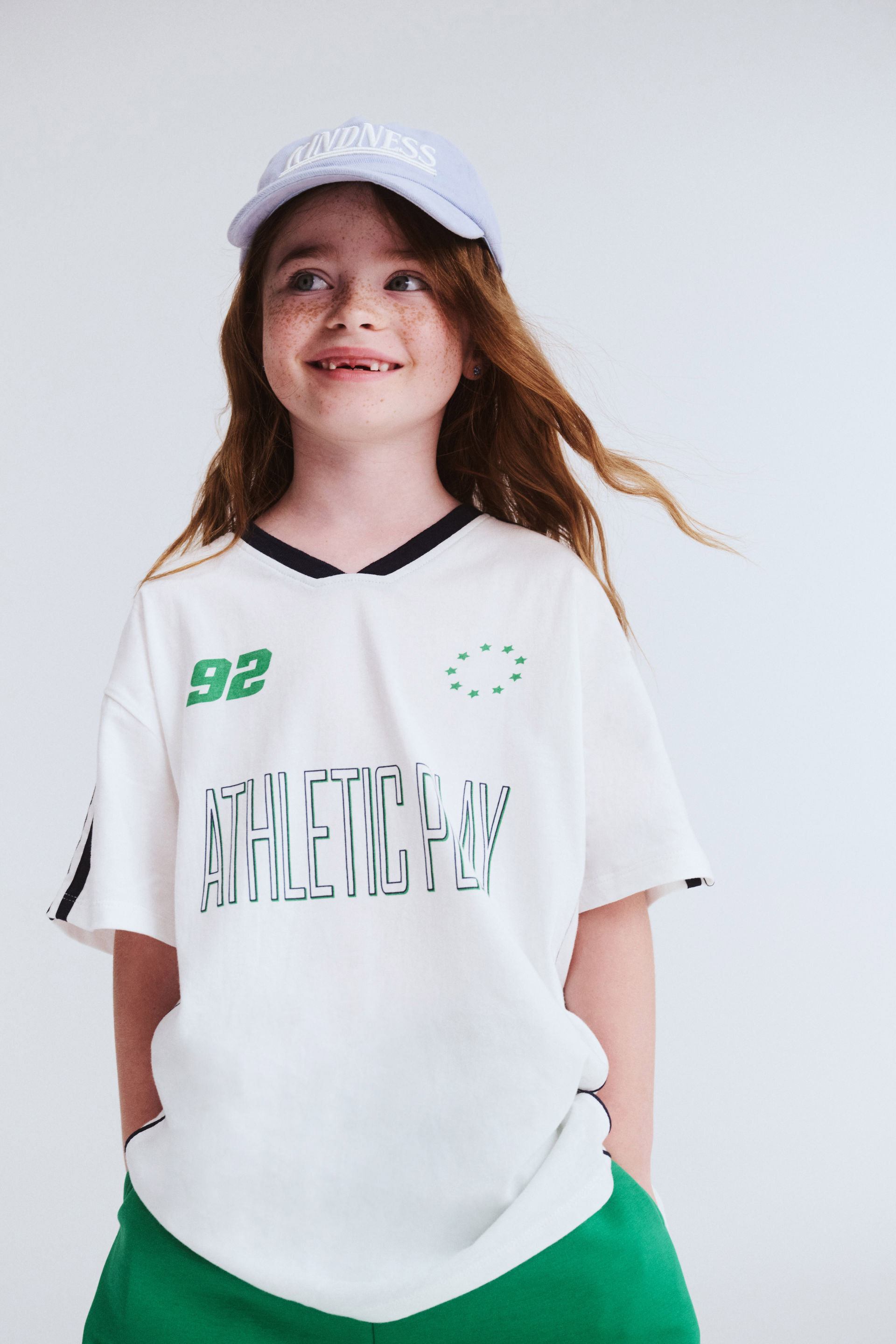 Eliana Short Sleeve Soccer Top athletic play/vanilla