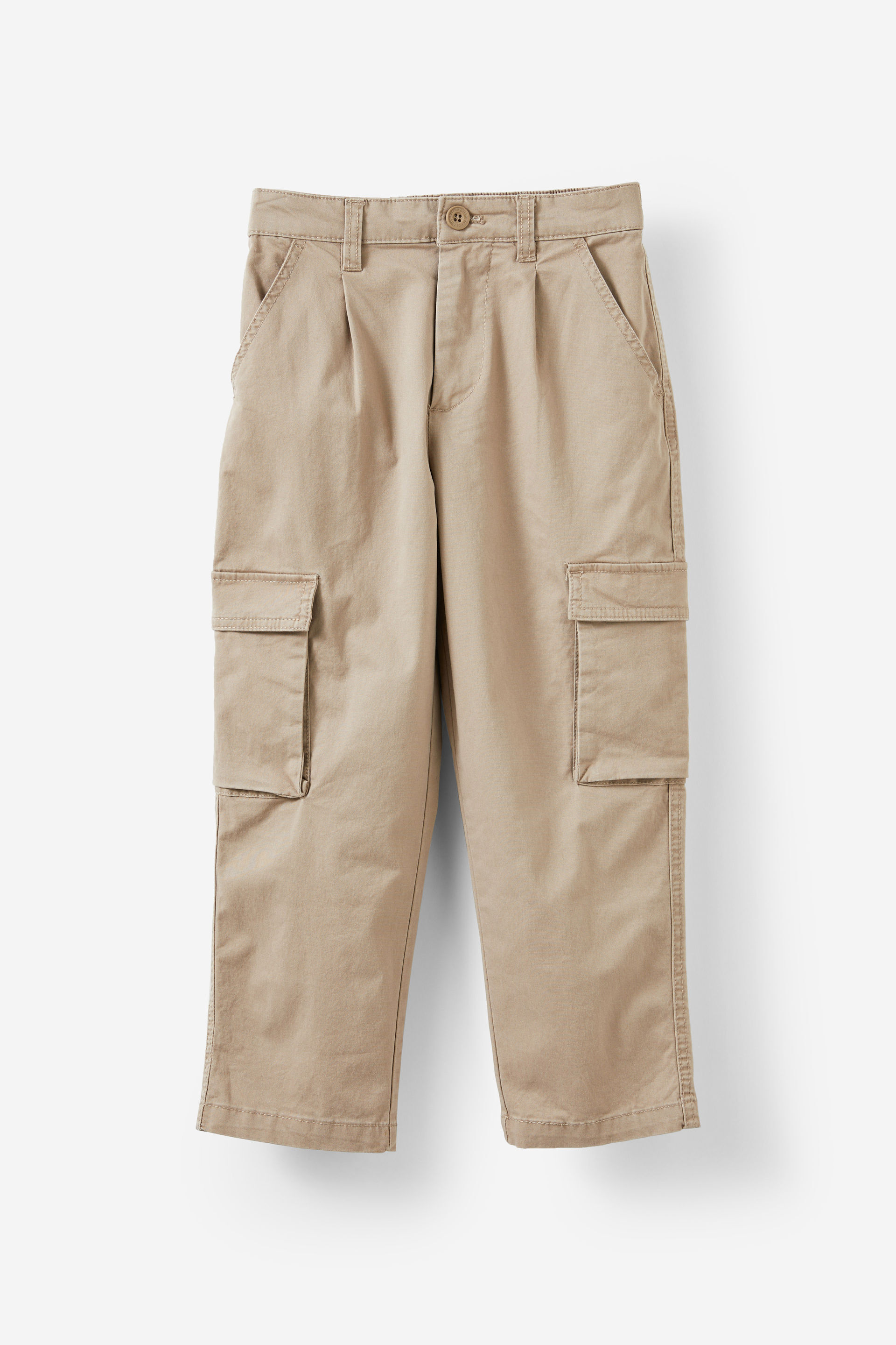 Pleat Front Cargo Pant washed stone