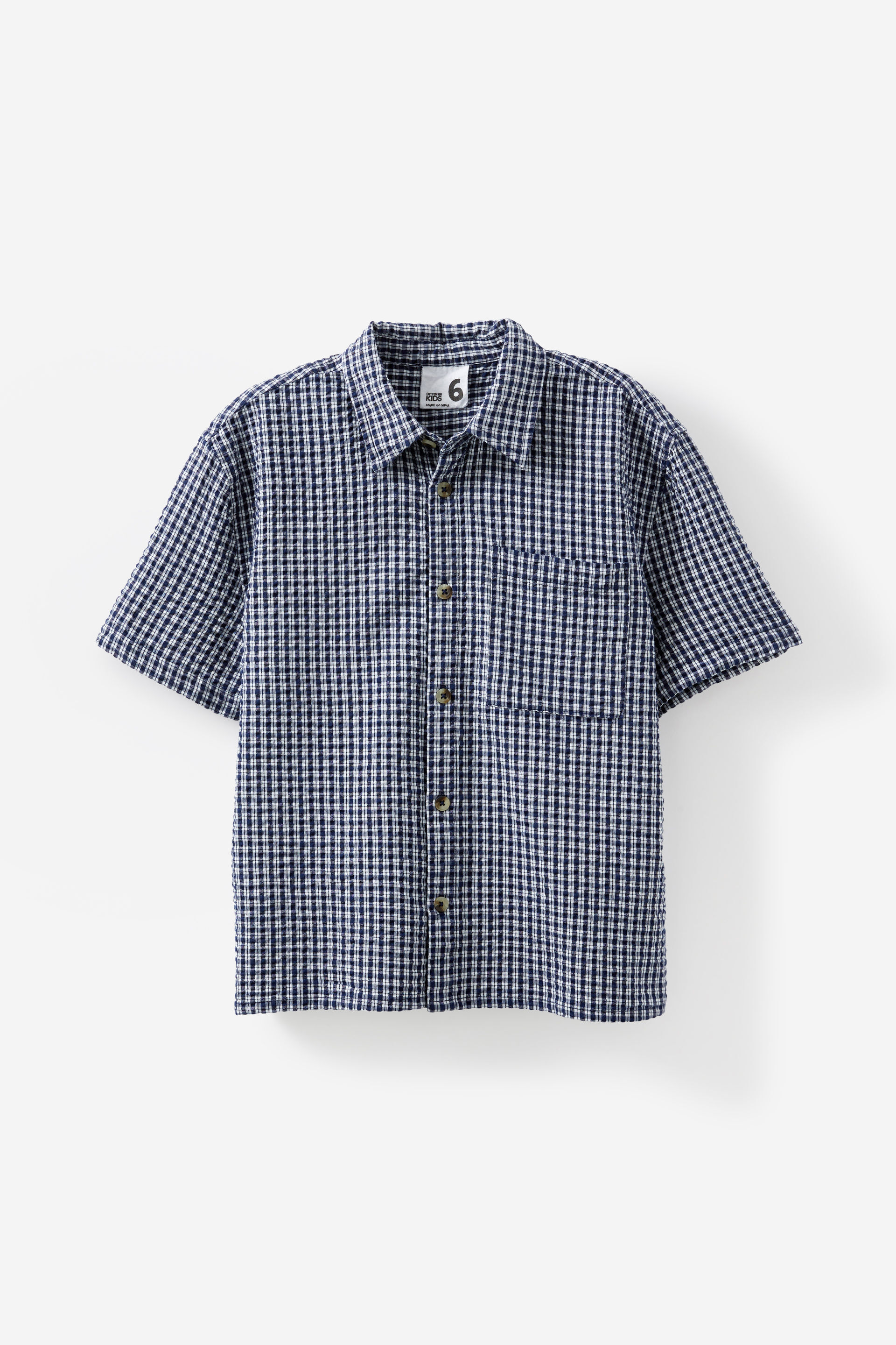 Carter Skate Shirt squid ink/check
