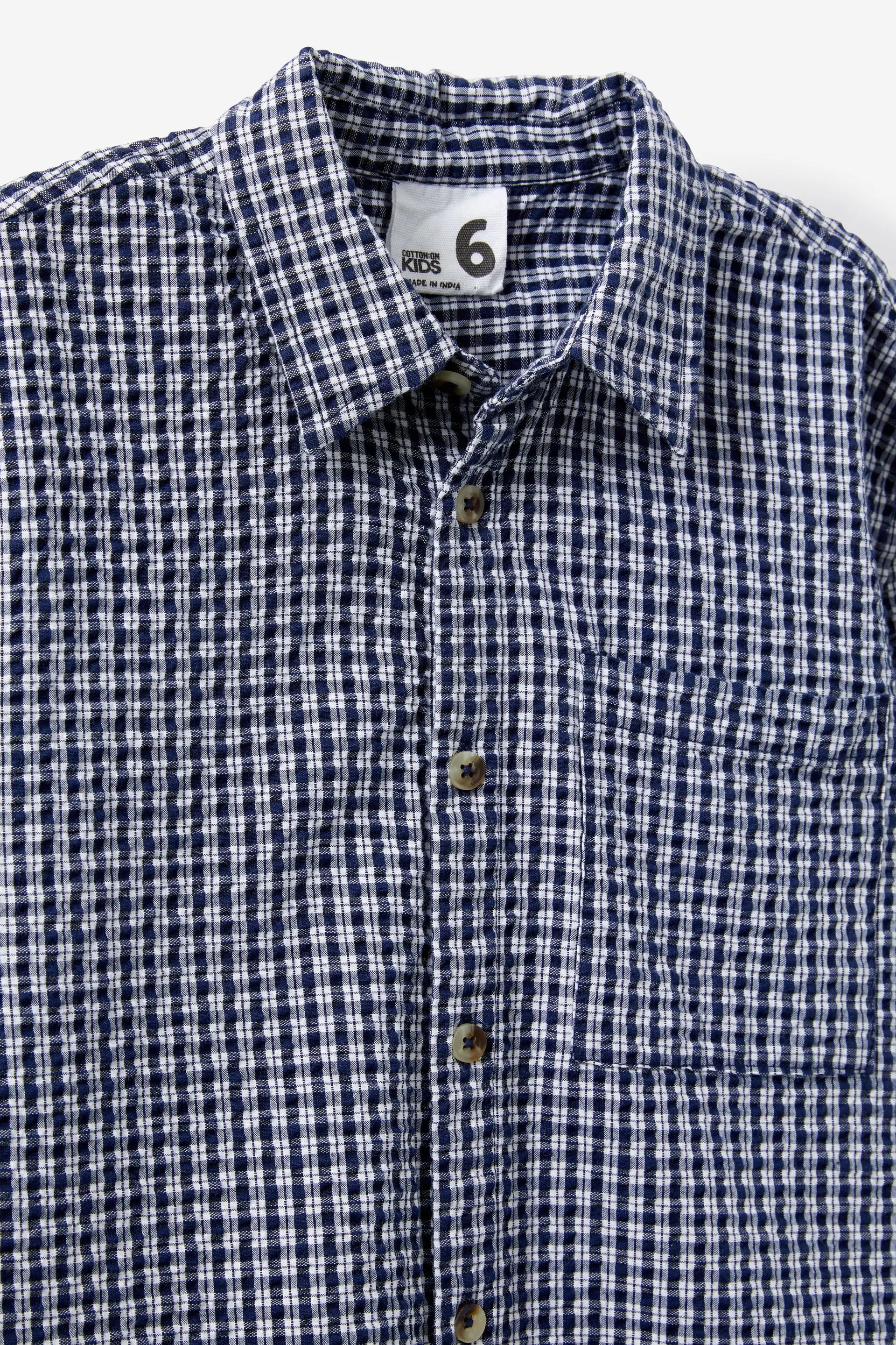 Carter Skate Shirt squid ink/check