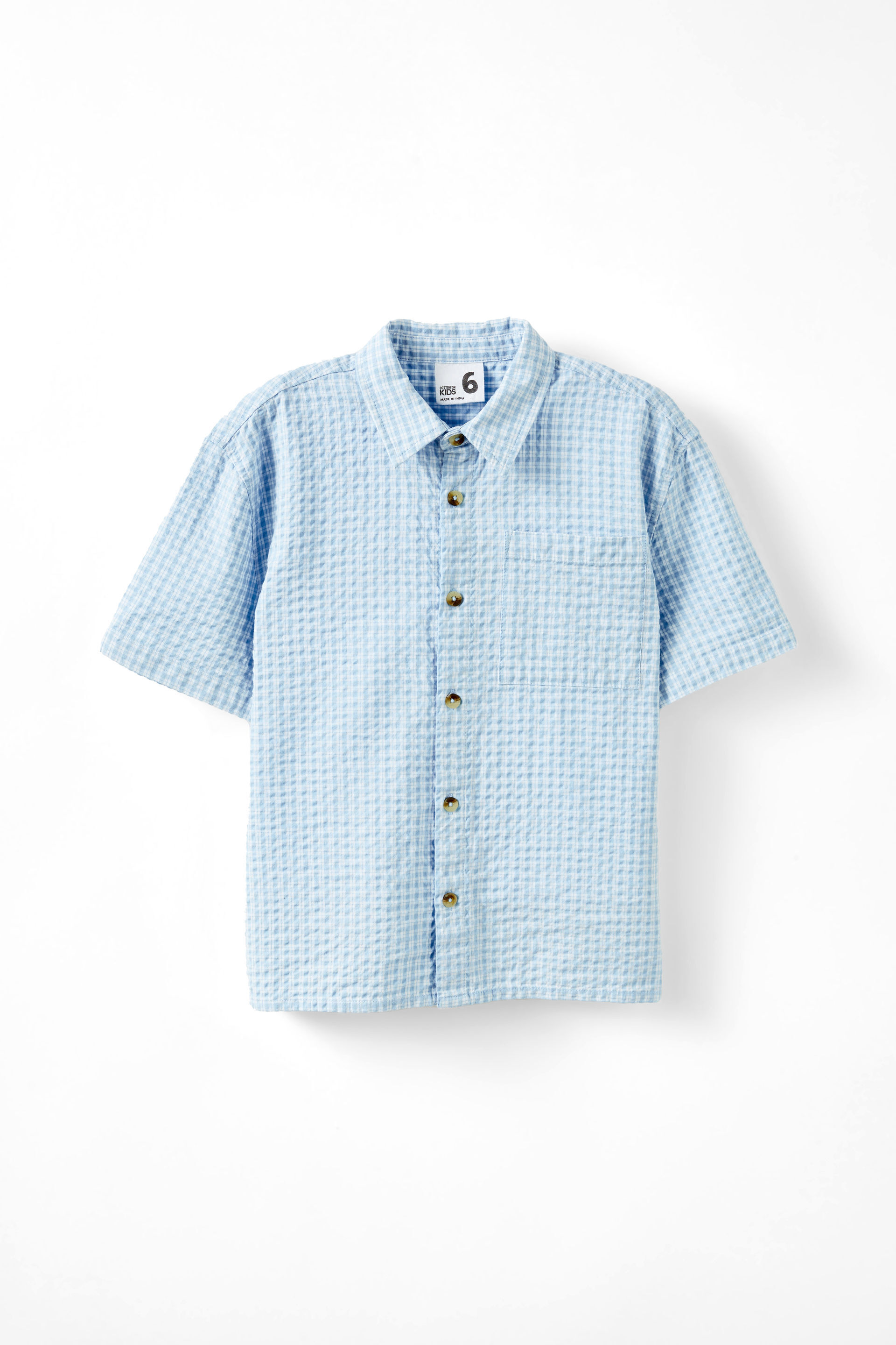Carter Skate Shirt dawn blue/check