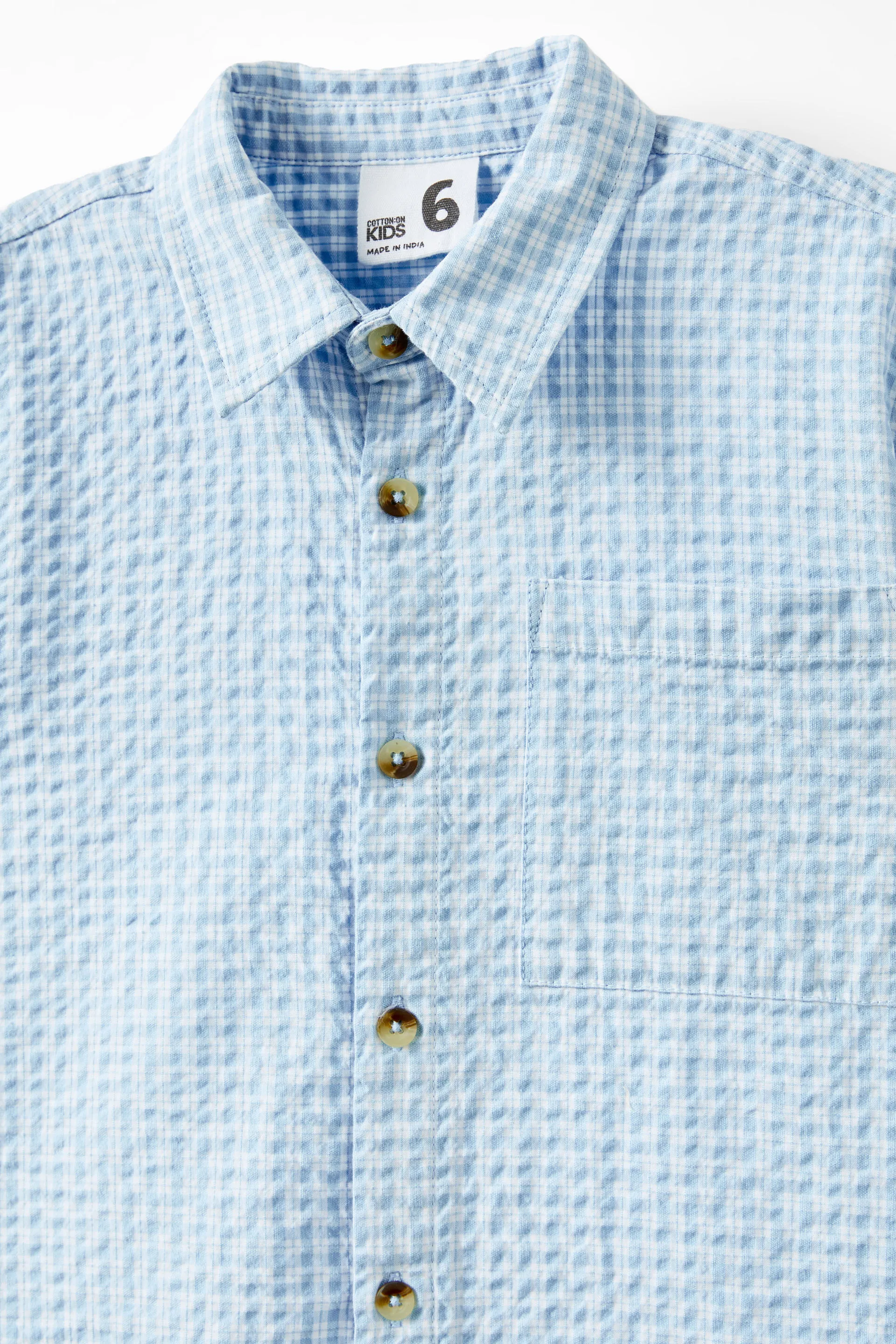Carter Skate Shirt dawn blue/check