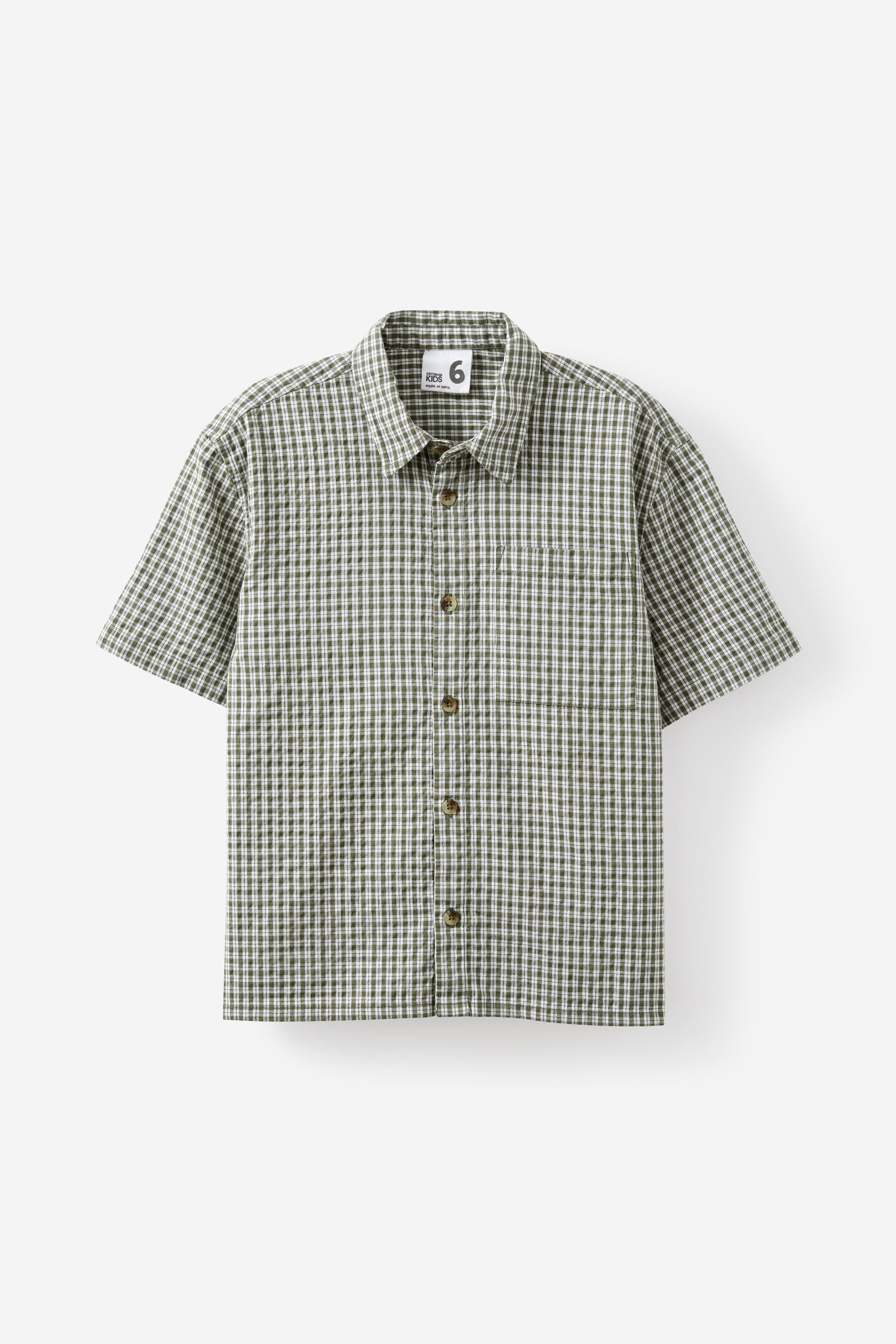 Carter Skate Shirt safari green/check