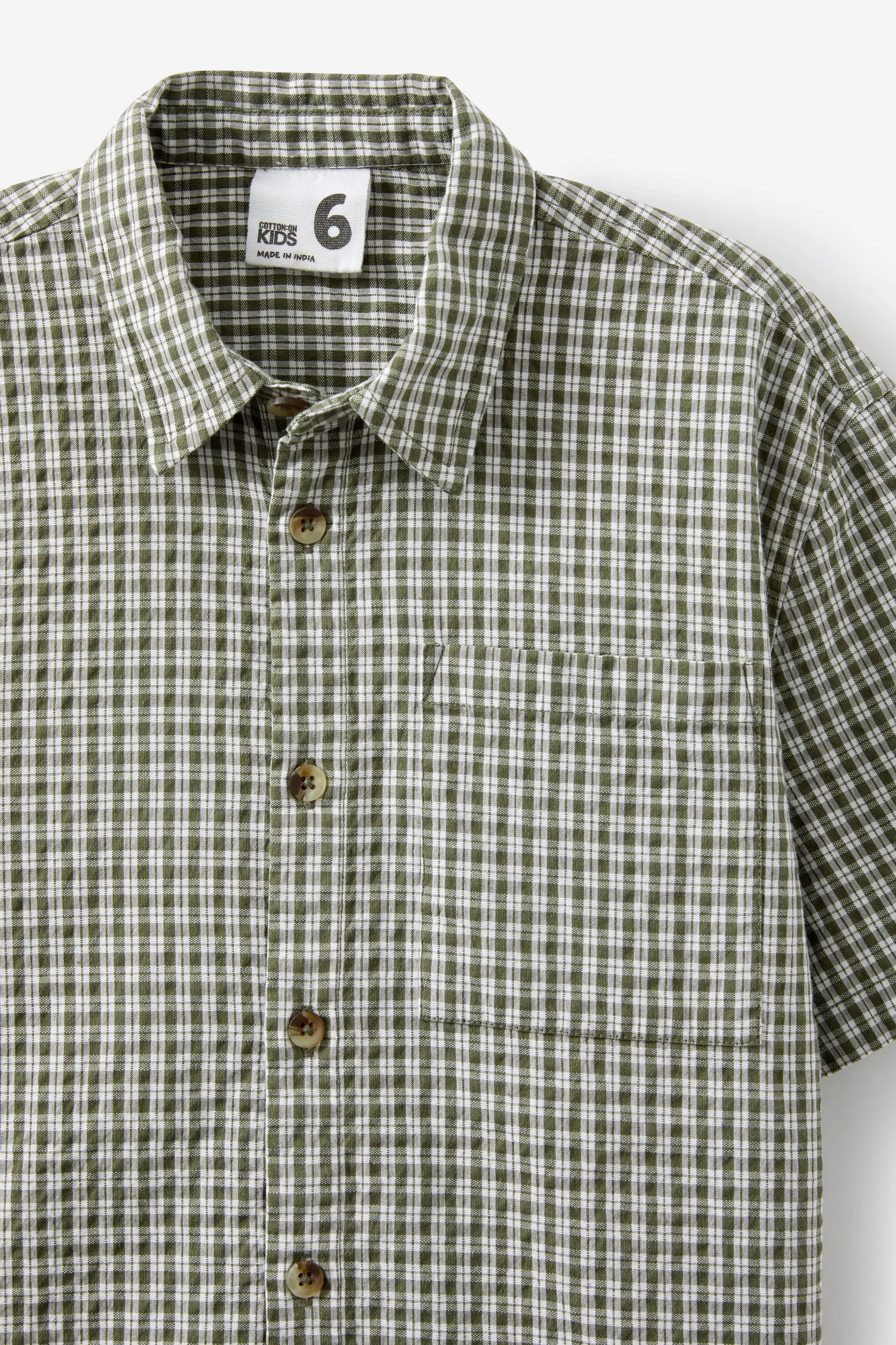 Carter Skate Shirt safari green/check