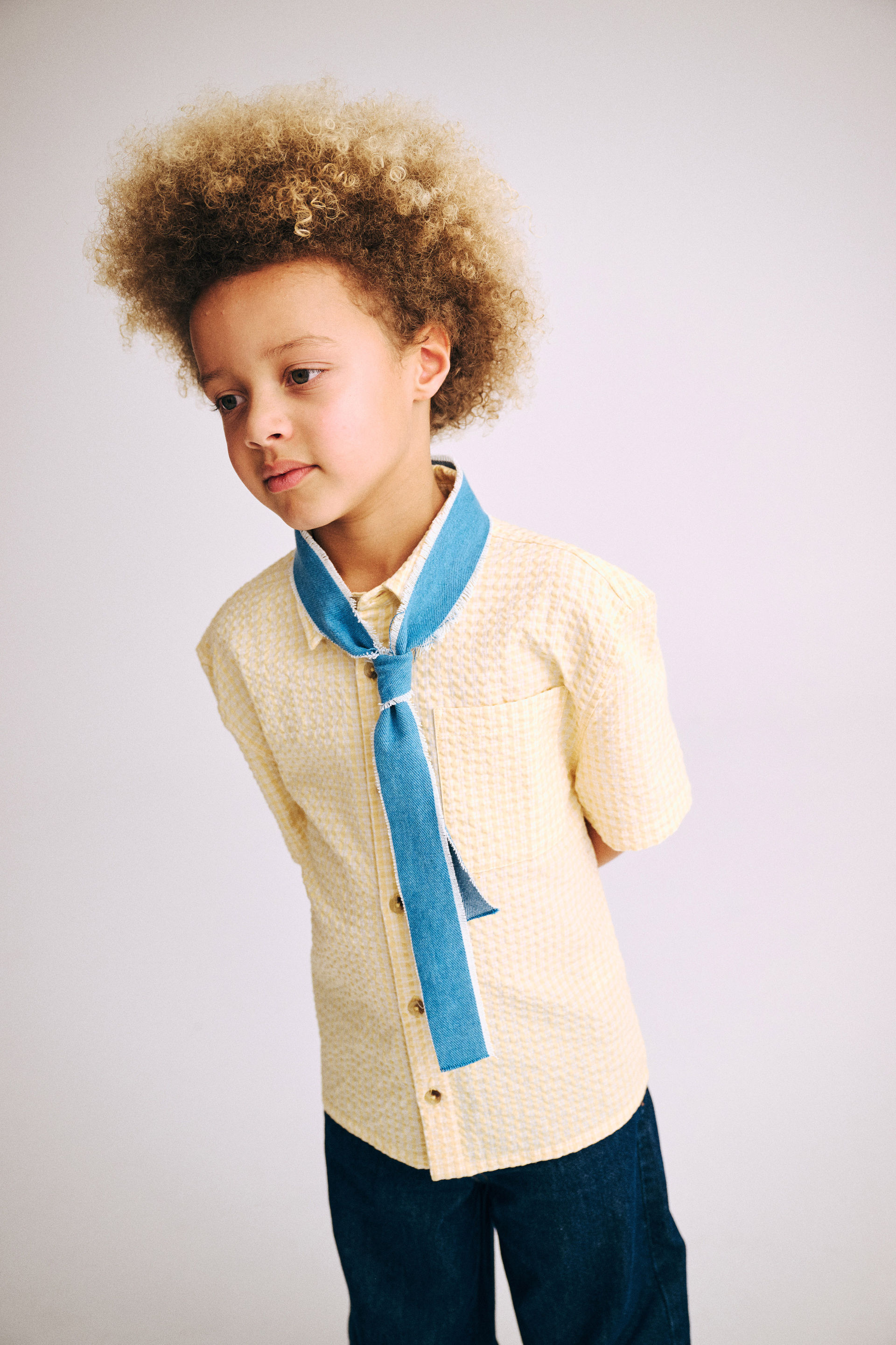 Carter Skate Shirt pansy/check