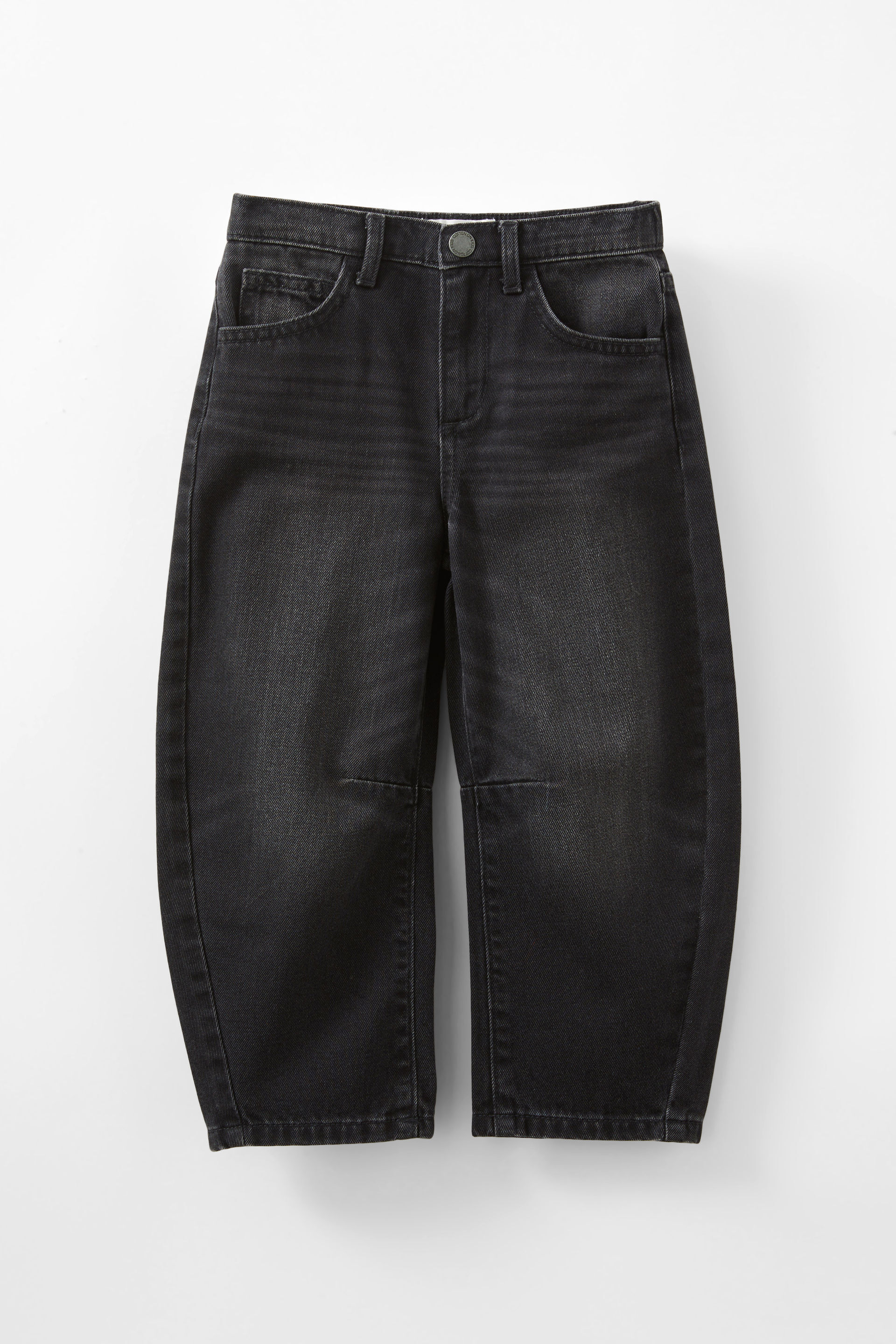 Unisex Barrel Leg Denim Jean balmoral black