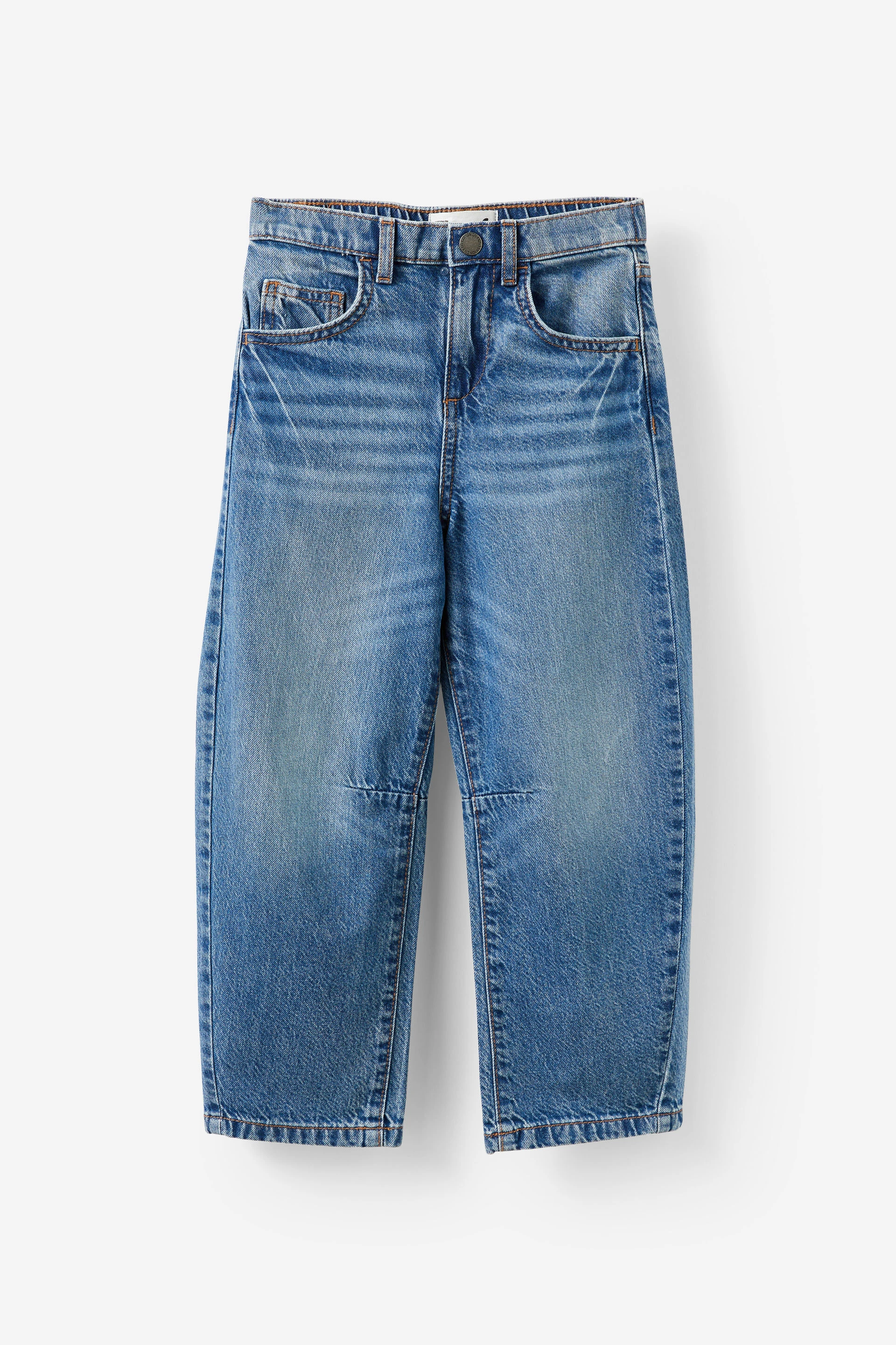 Unisex Barrel Leg Denim Jean blue haven mid blue