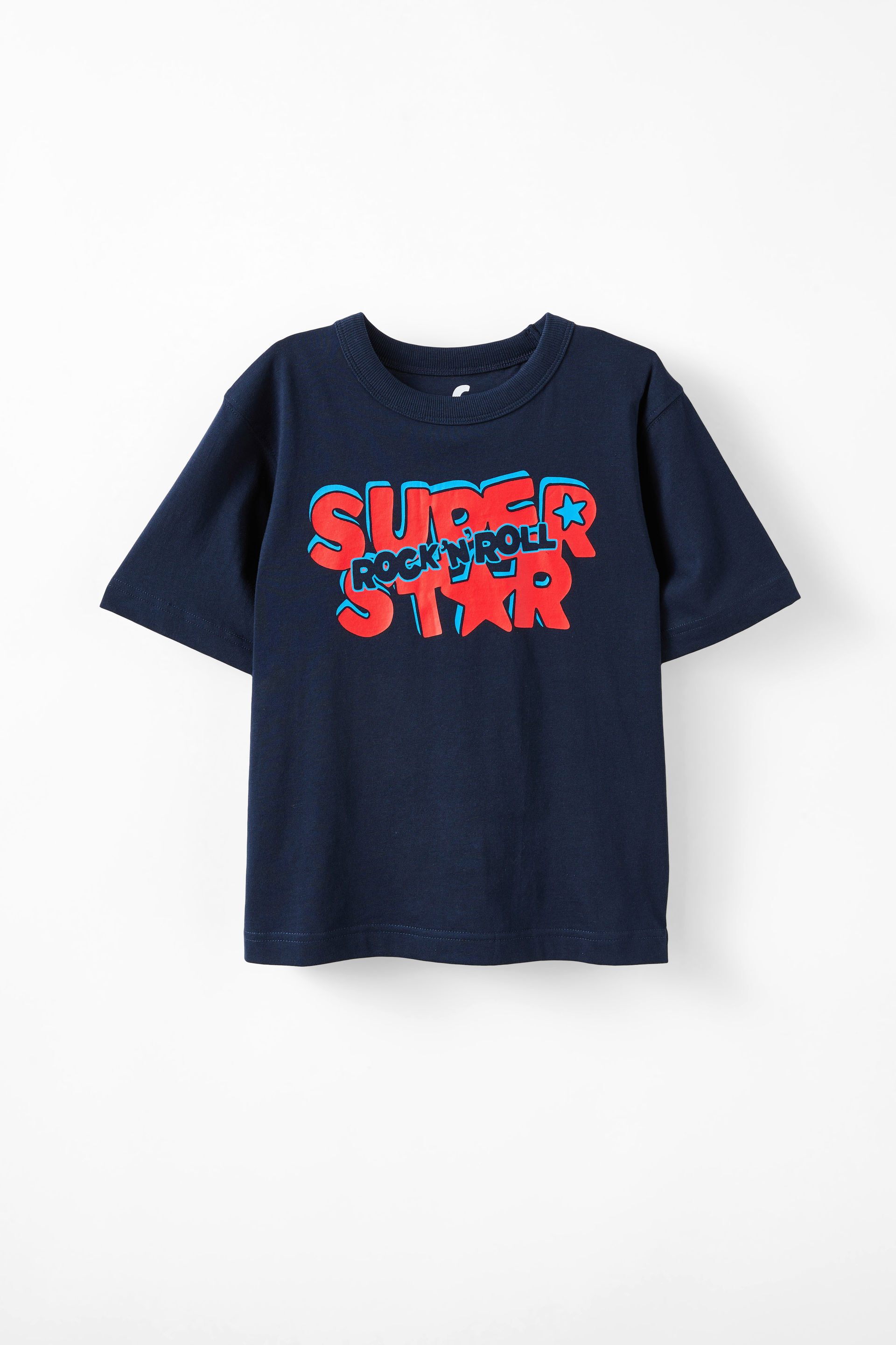 Poppy Oversize Graphic Print Tee squid ink/rock n  roll
