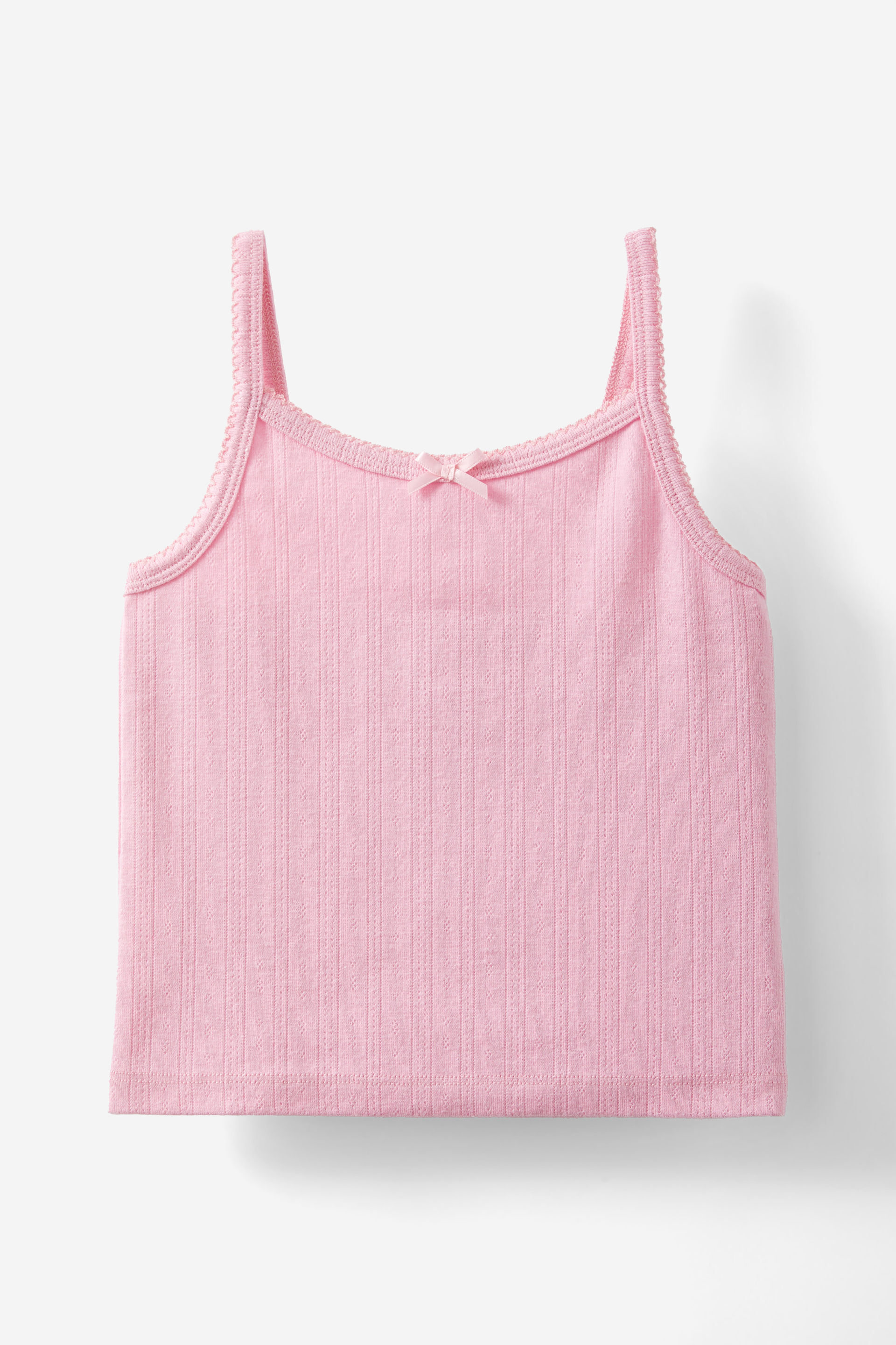 Rosie Pointelle Tank fairy pink