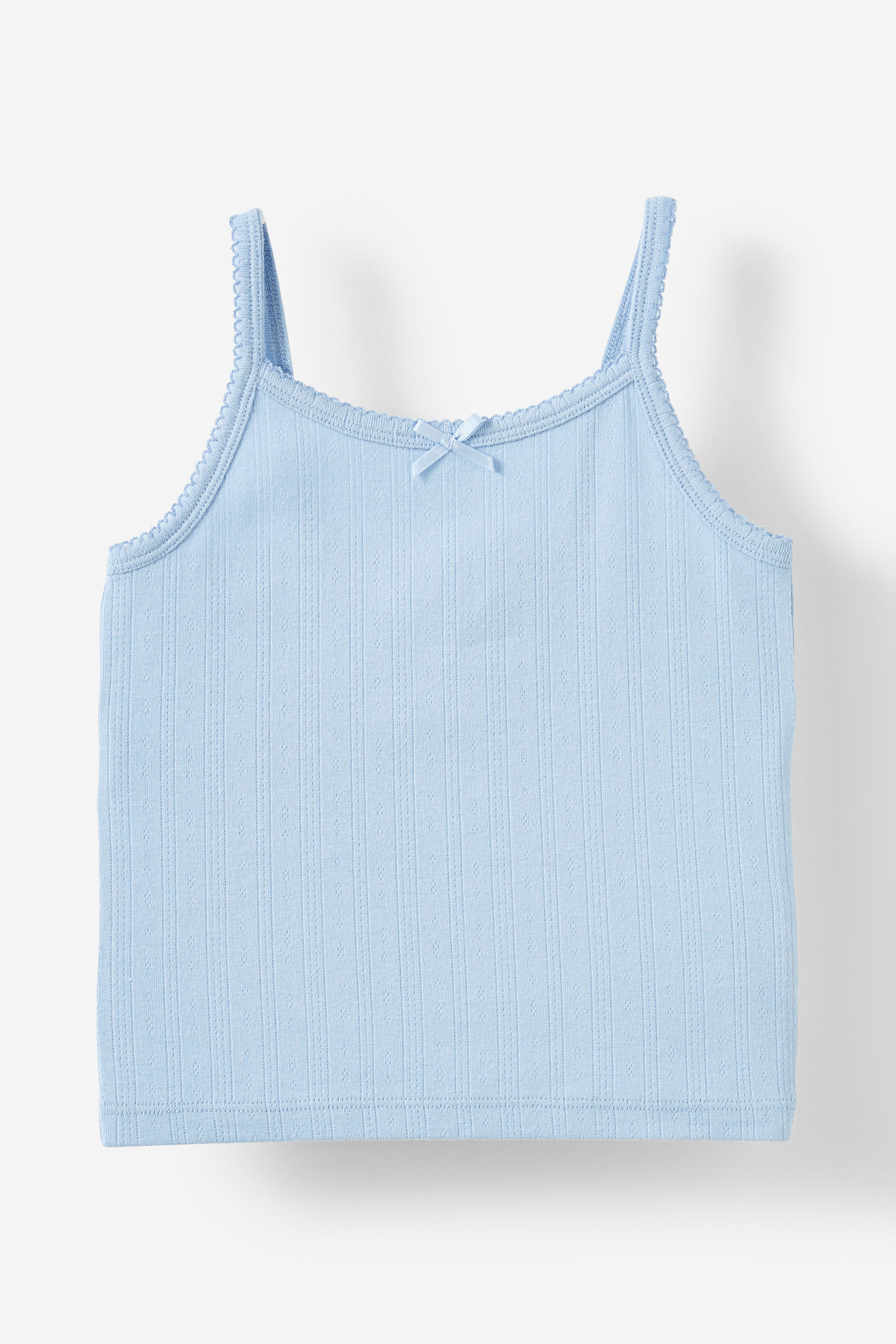 Rosie Pointelle Tank dawn blue