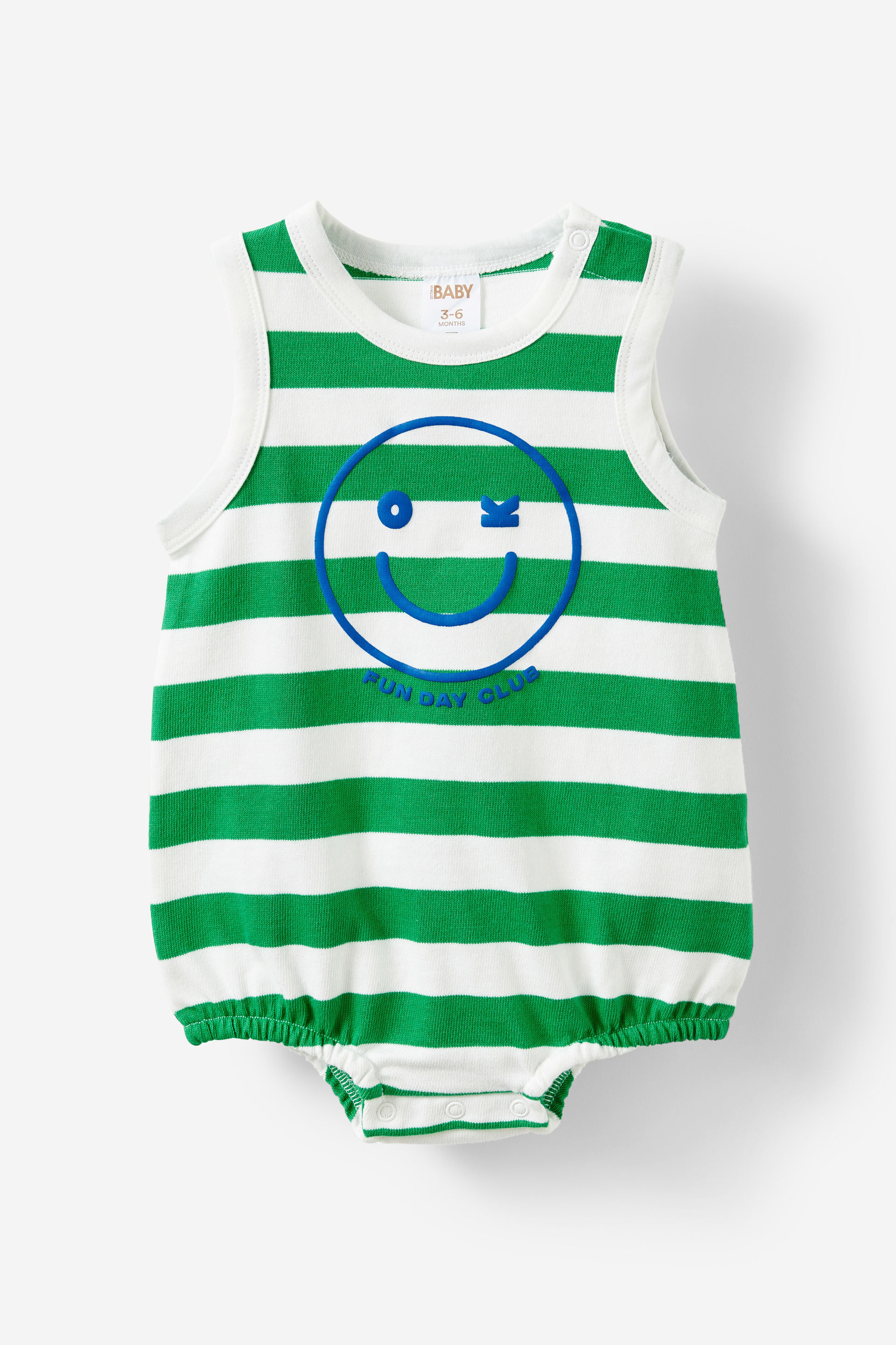 Della Bubble Bubbysuit island green stripe/ fun day club
