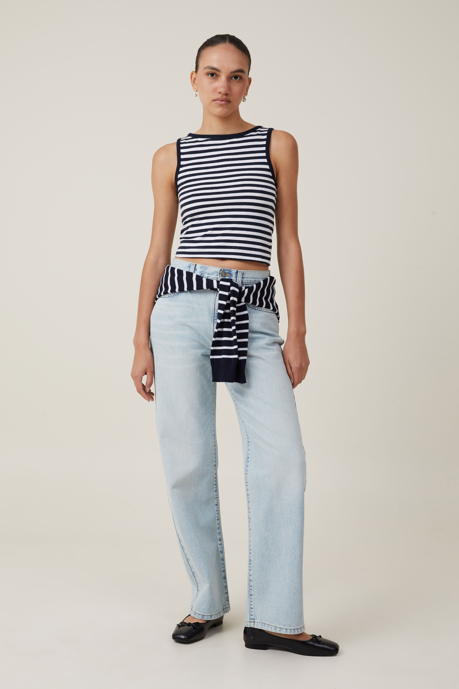 Loose Straight Jean pearl blue