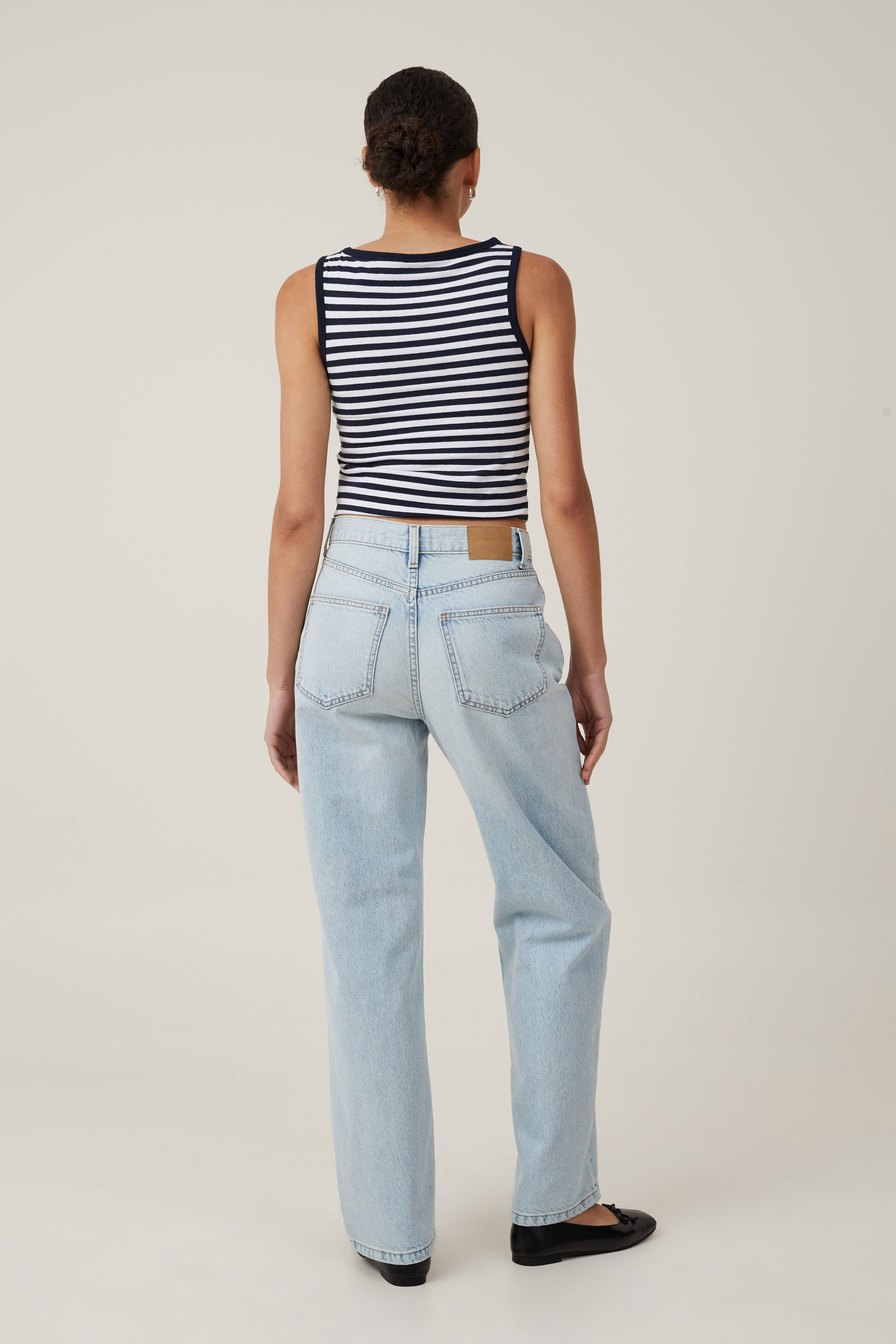 Loose Straight Jean pearl blue