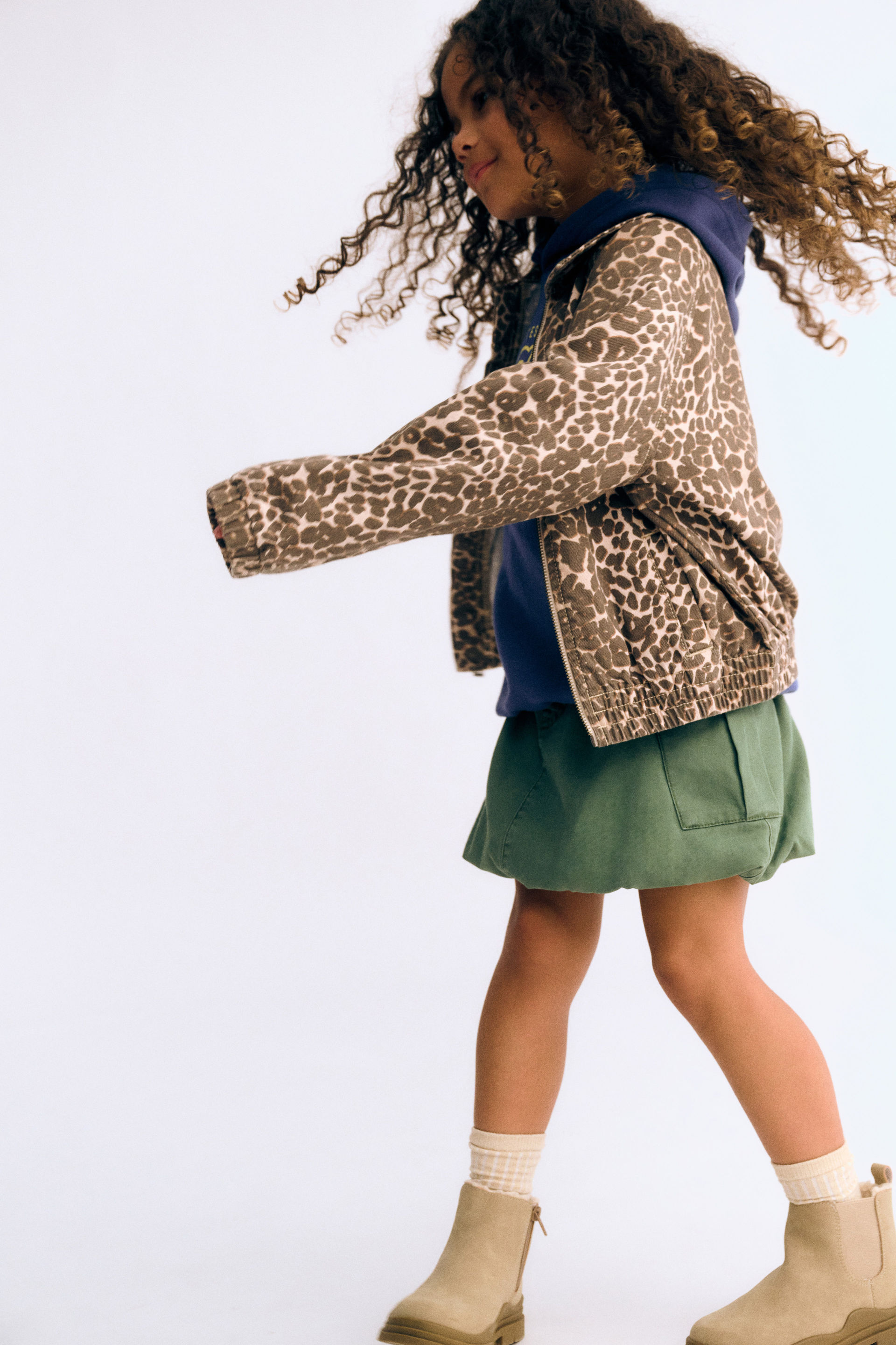 Kelly Balloon Skirt khaki green