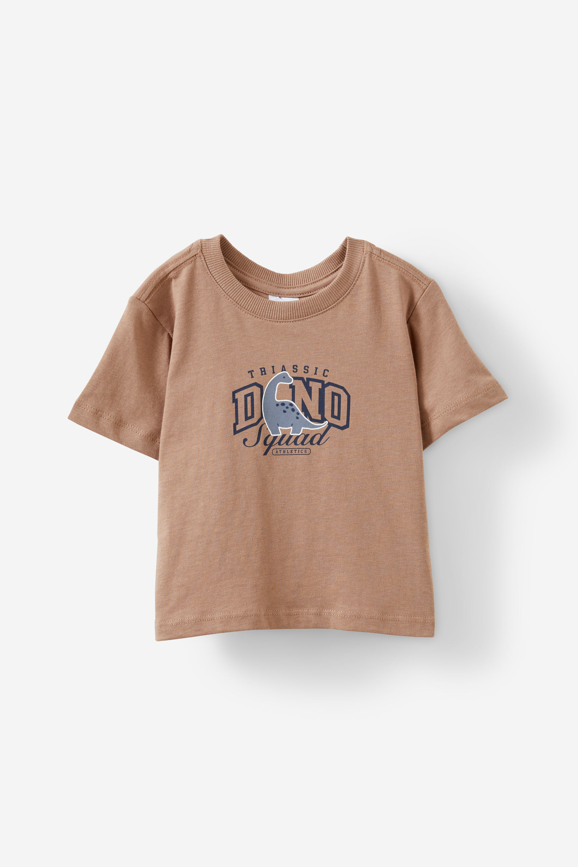 Jamie Short Sleeve Graphic Print Tee oat milk/dino squad