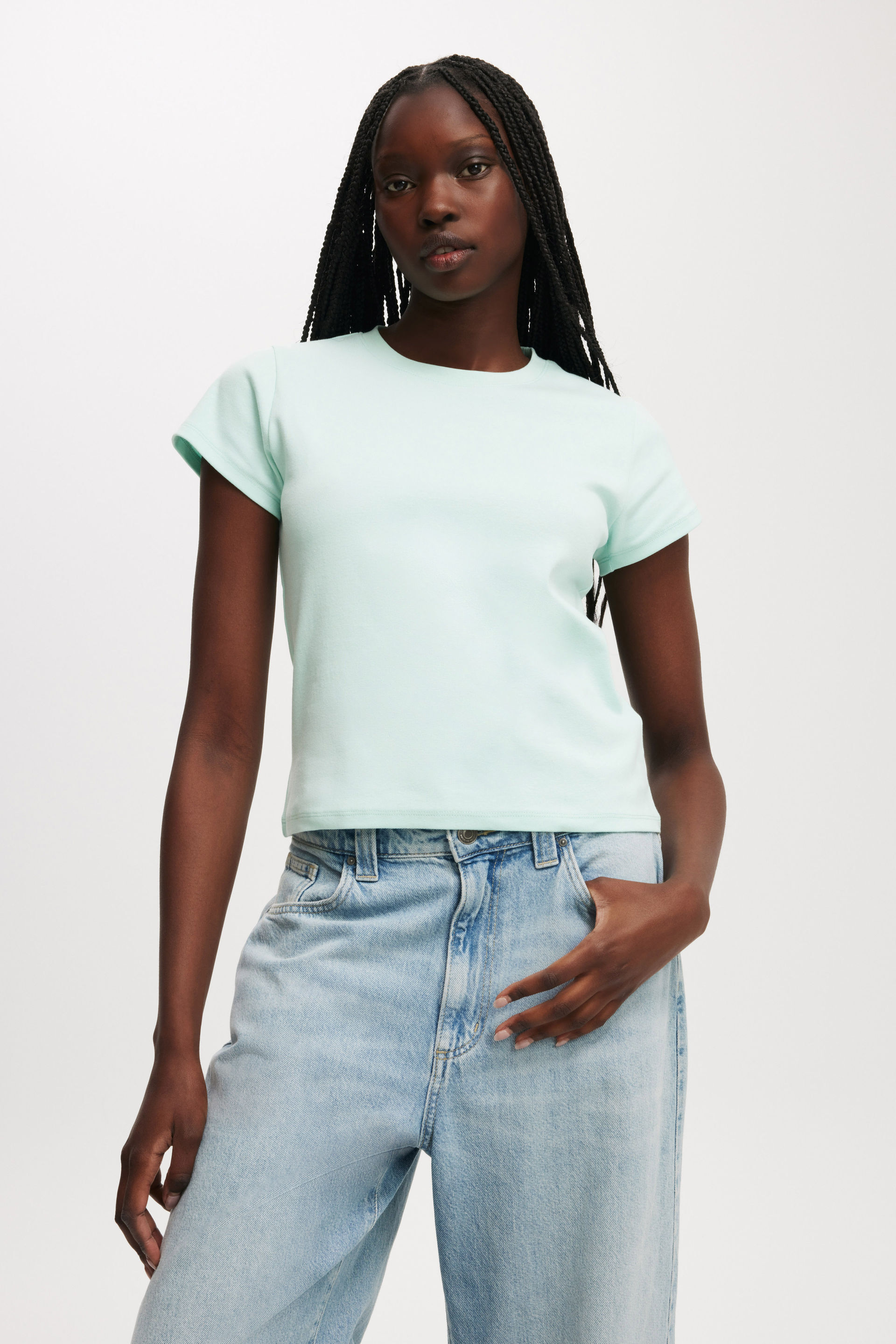 90S Baby Tee mint julip