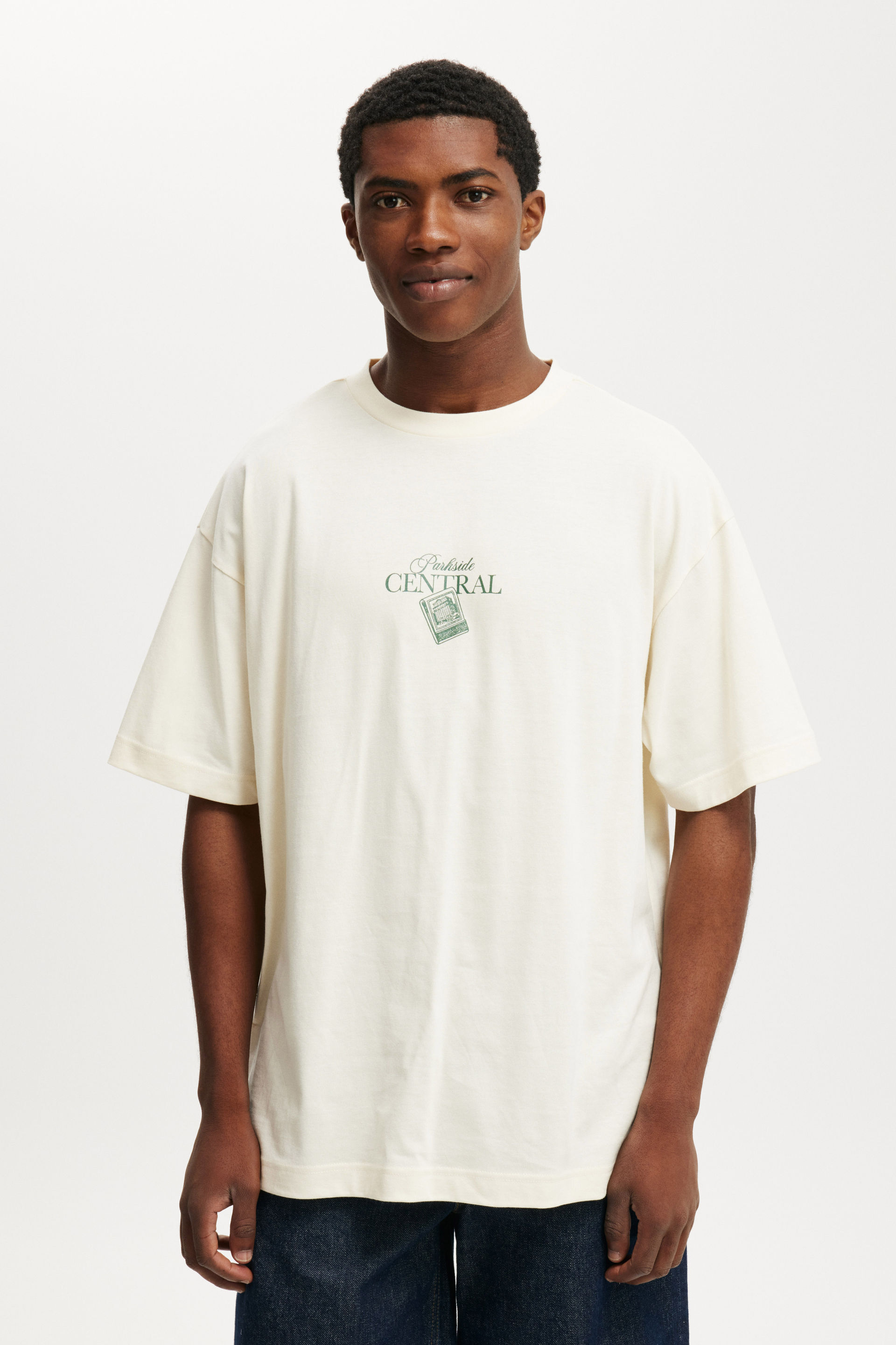 Box Fit Graphic T-Shirt creampuff/parkside central