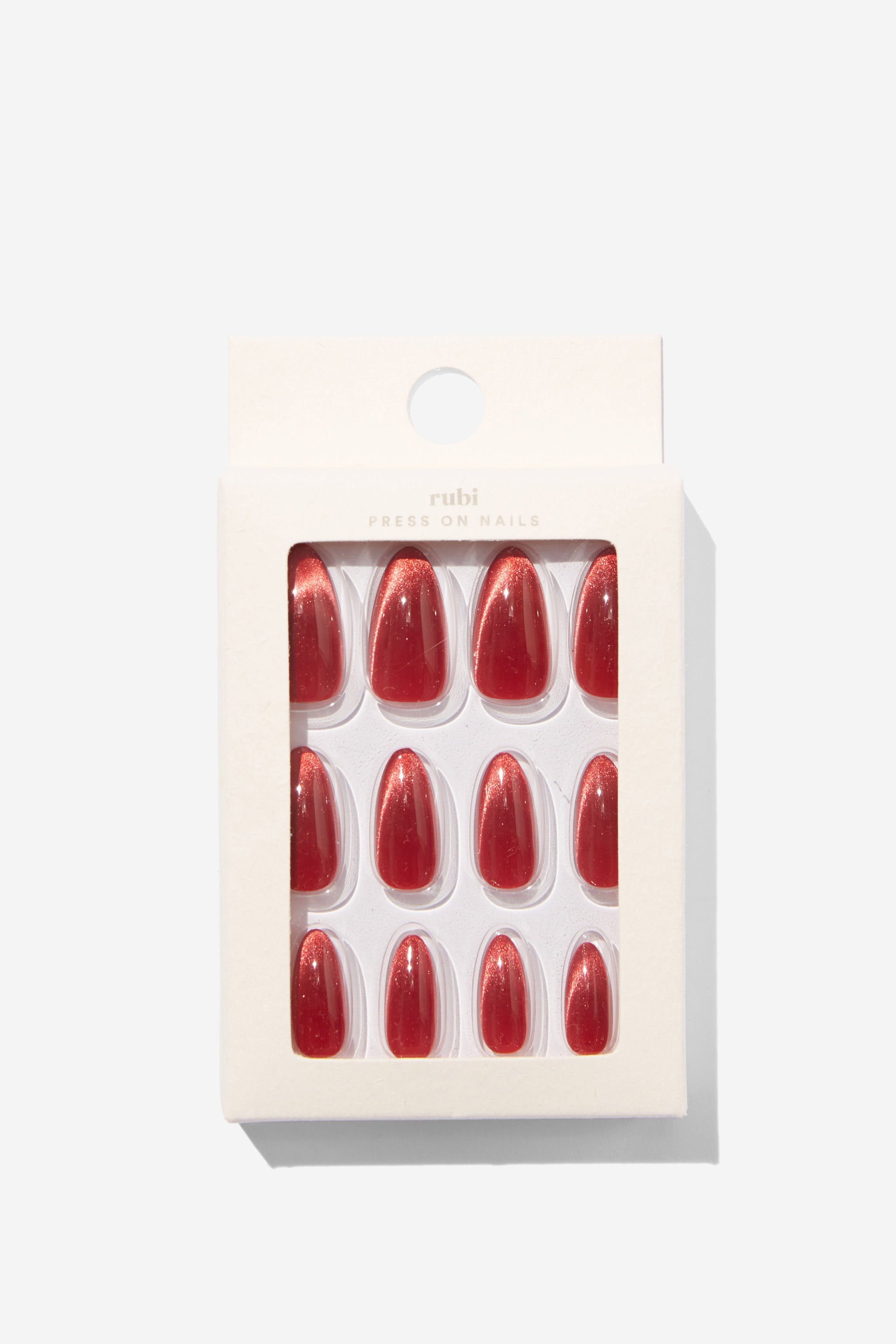 Press On Nails magnetic red