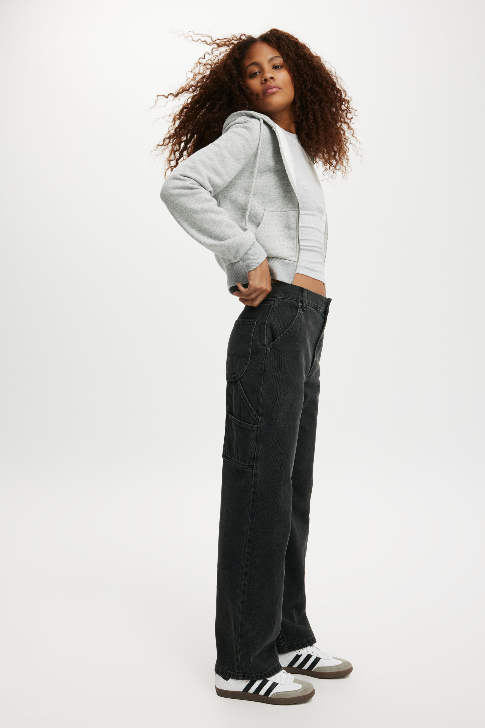Loose Straight Jean graphite black/ carpenter