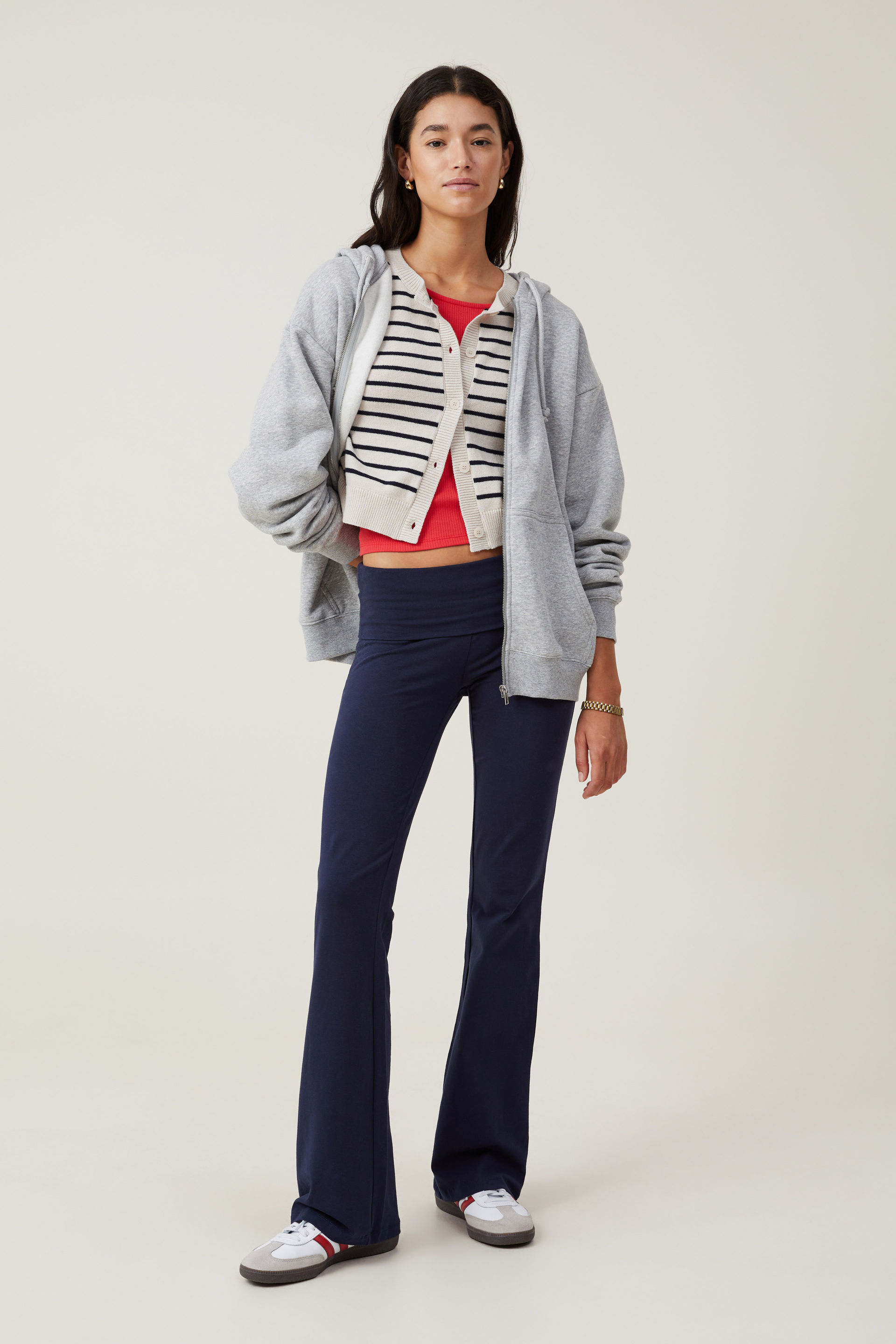Classic Zip-Through Hoodie grey marle