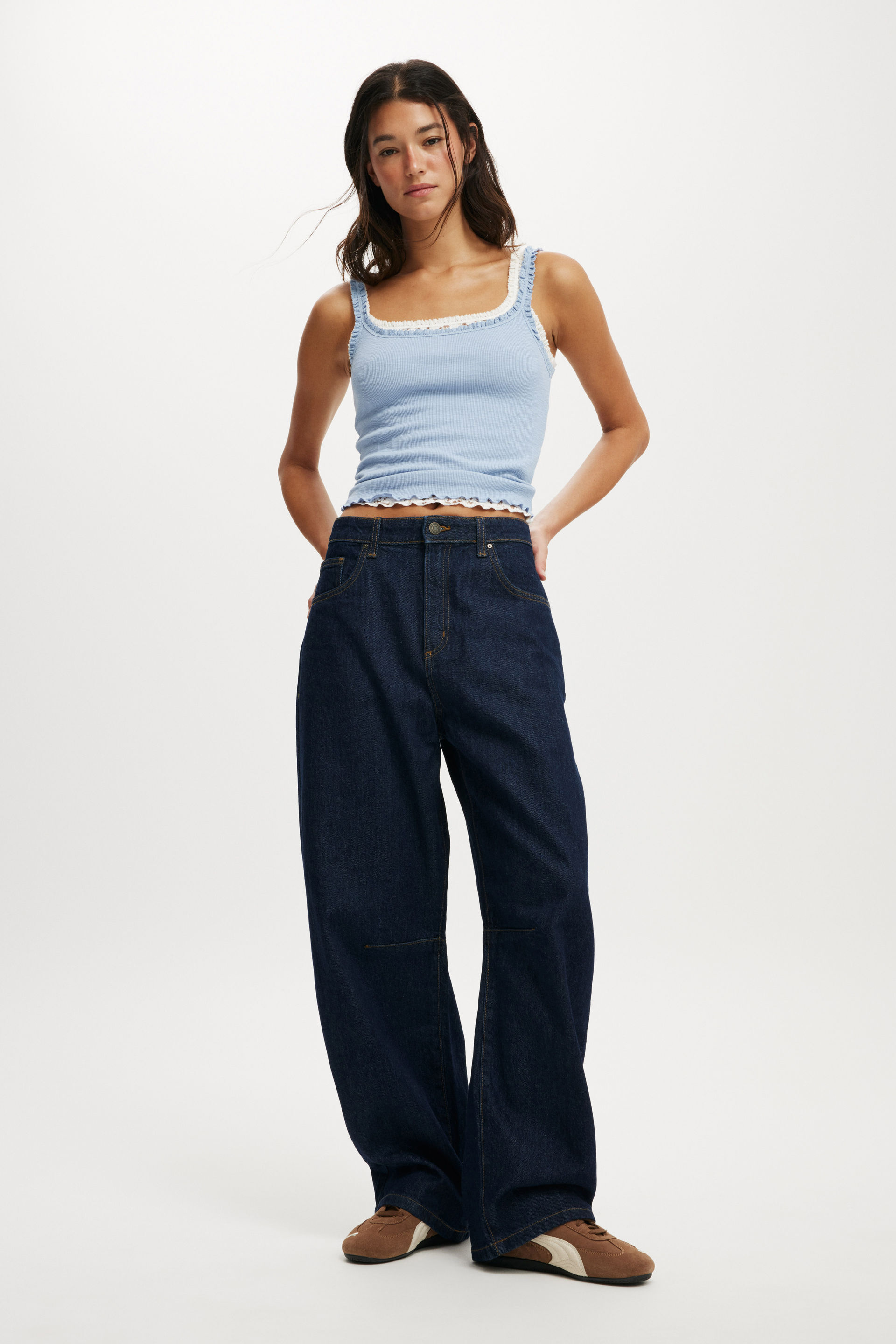 Barrel Jean indigo