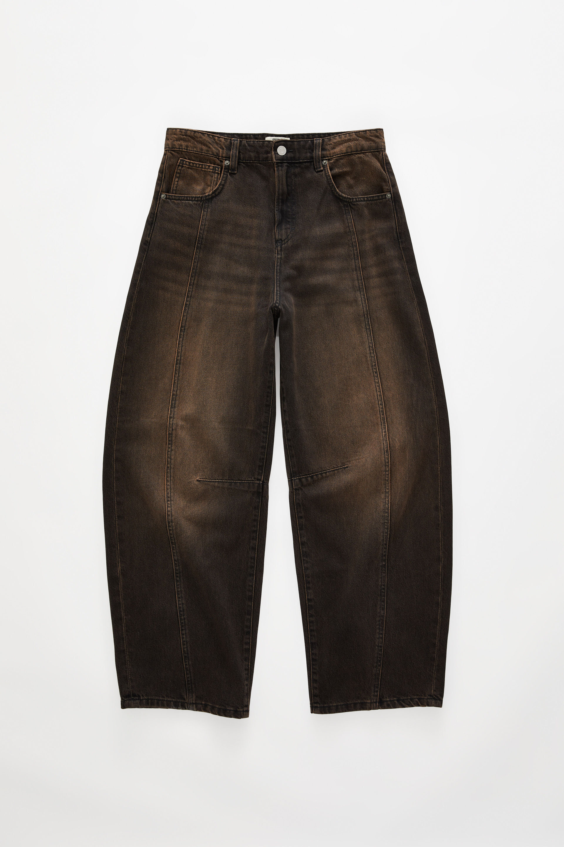 Barrel Jean seam dune black
