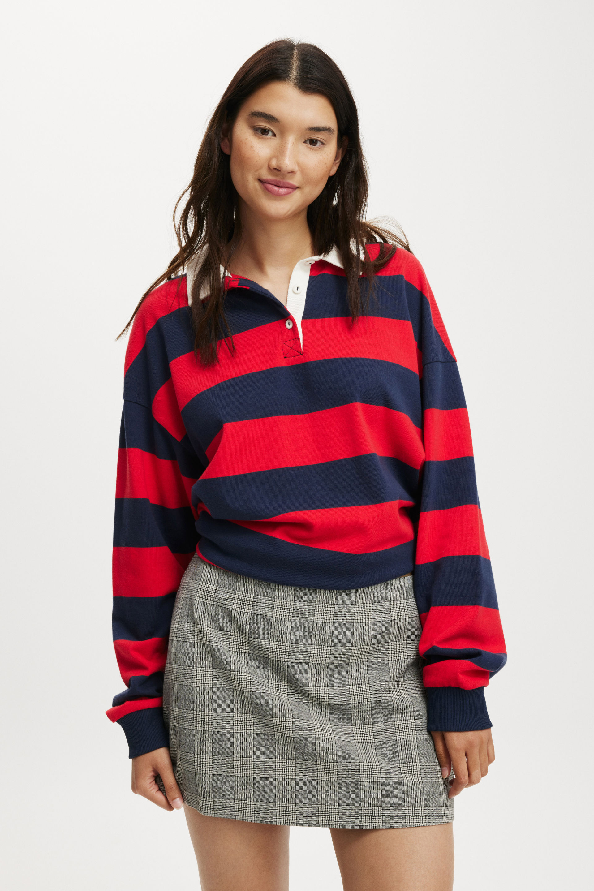 Harper Suiting Mini Skirt grey check