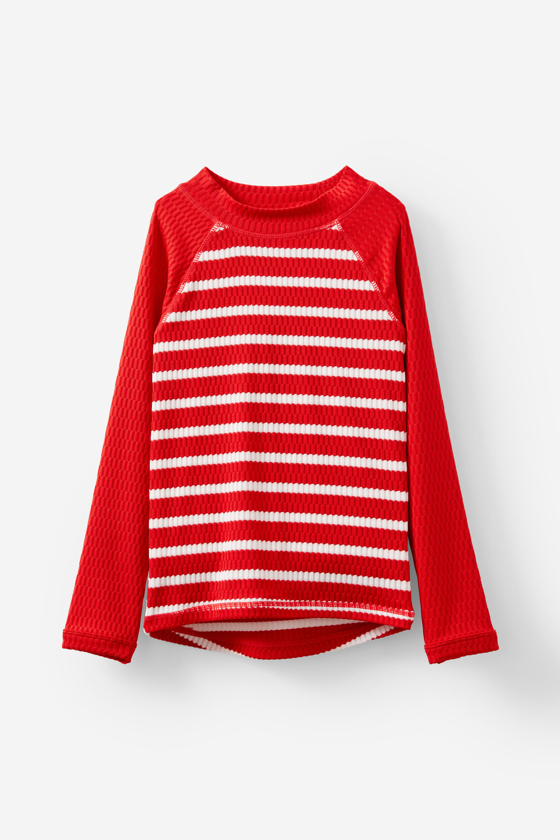 Flynn Long Sleeve Raglan Rash Vest varsity red/vanilla stripe