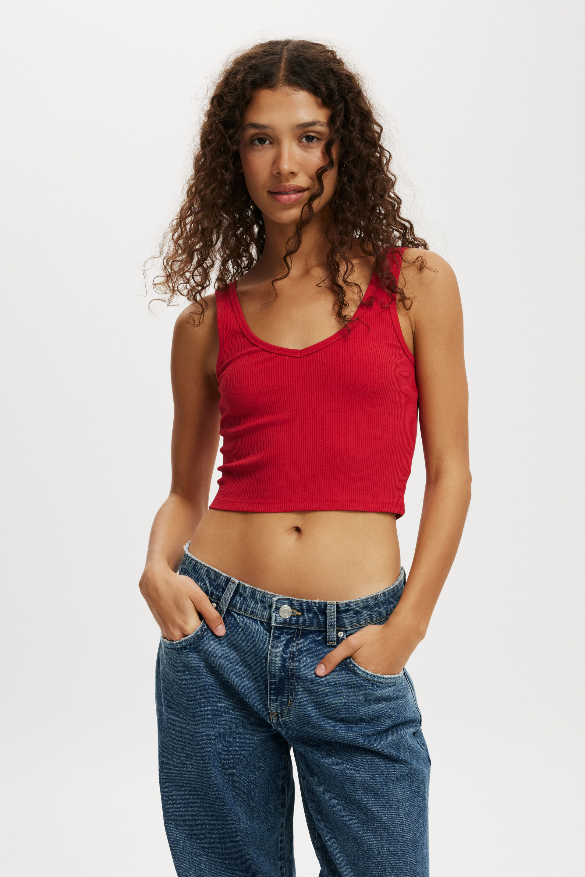 Bondi Tank crimson kiss
