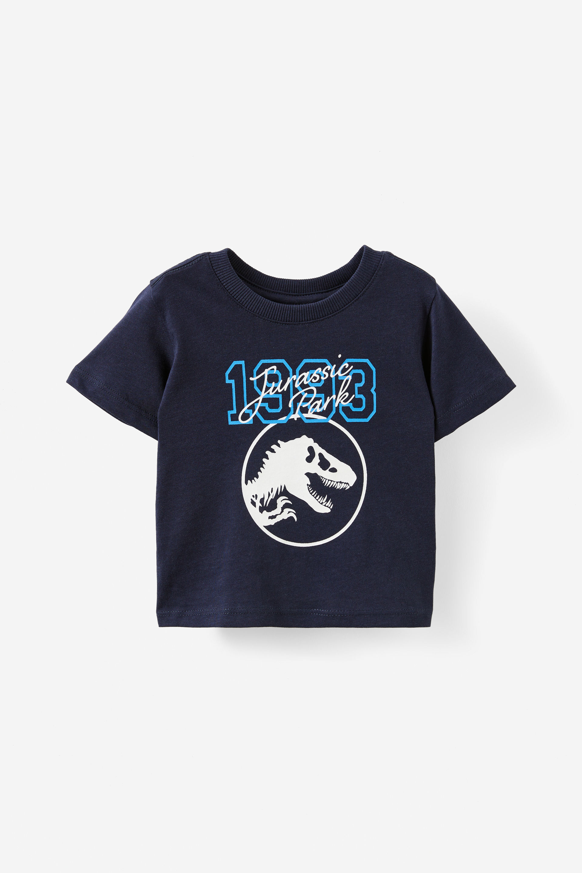 Jurassic Park Short Sleeve Graphic Print Tee lcn uni navy ink/jurassic park