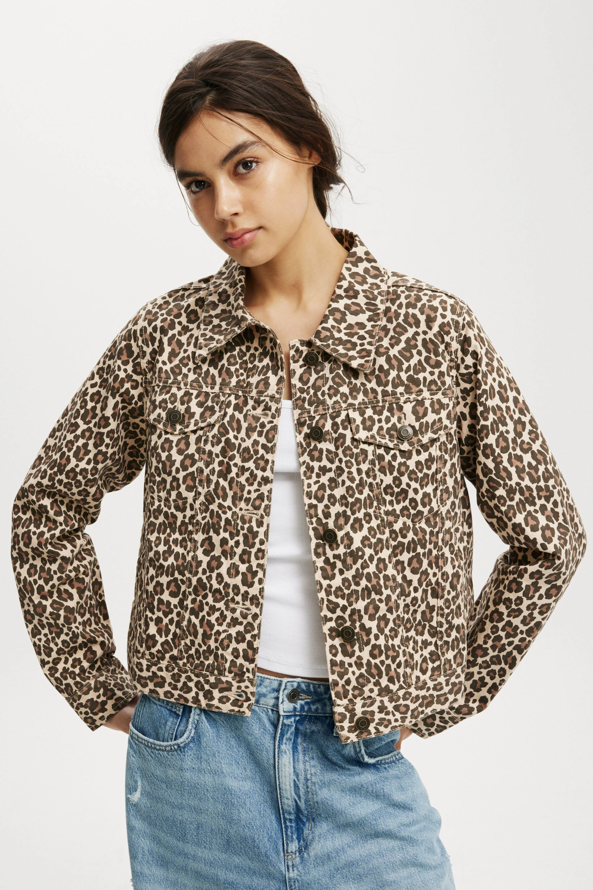 Freddie Boxy Jacket leopard