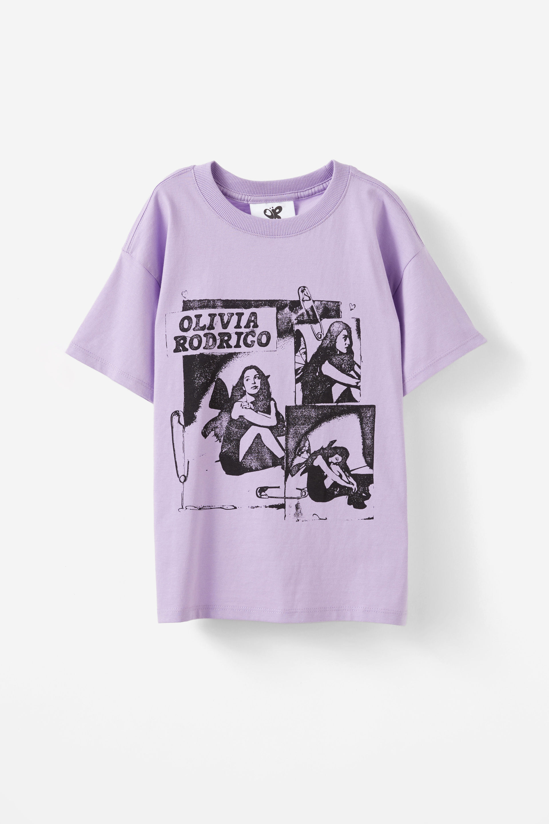 Olivia Rodrigo Drop Shoulder Short Sleeve Tee lcn bra olivia rodrigo/lilac drop