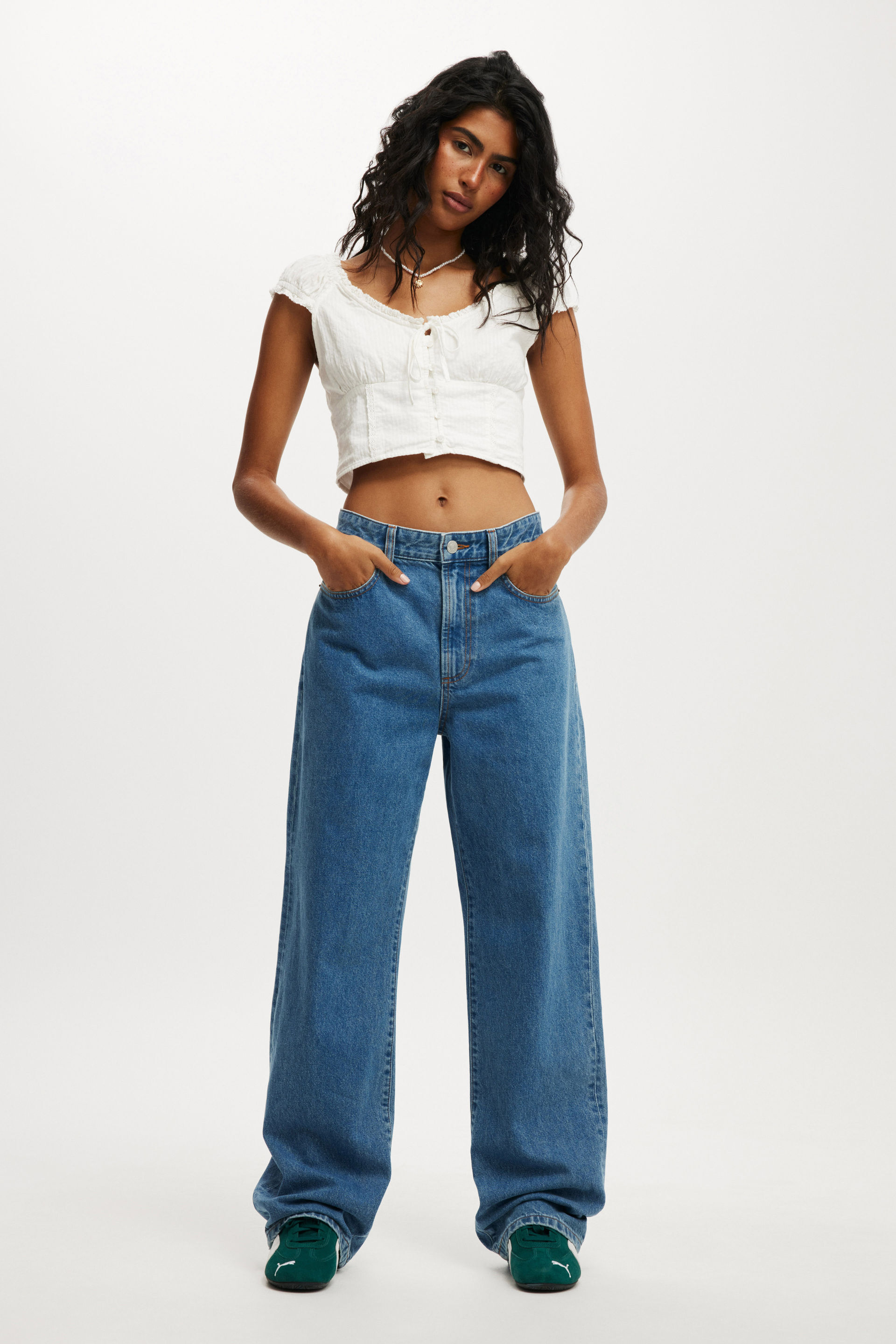 91 Straight Jean celeste blue