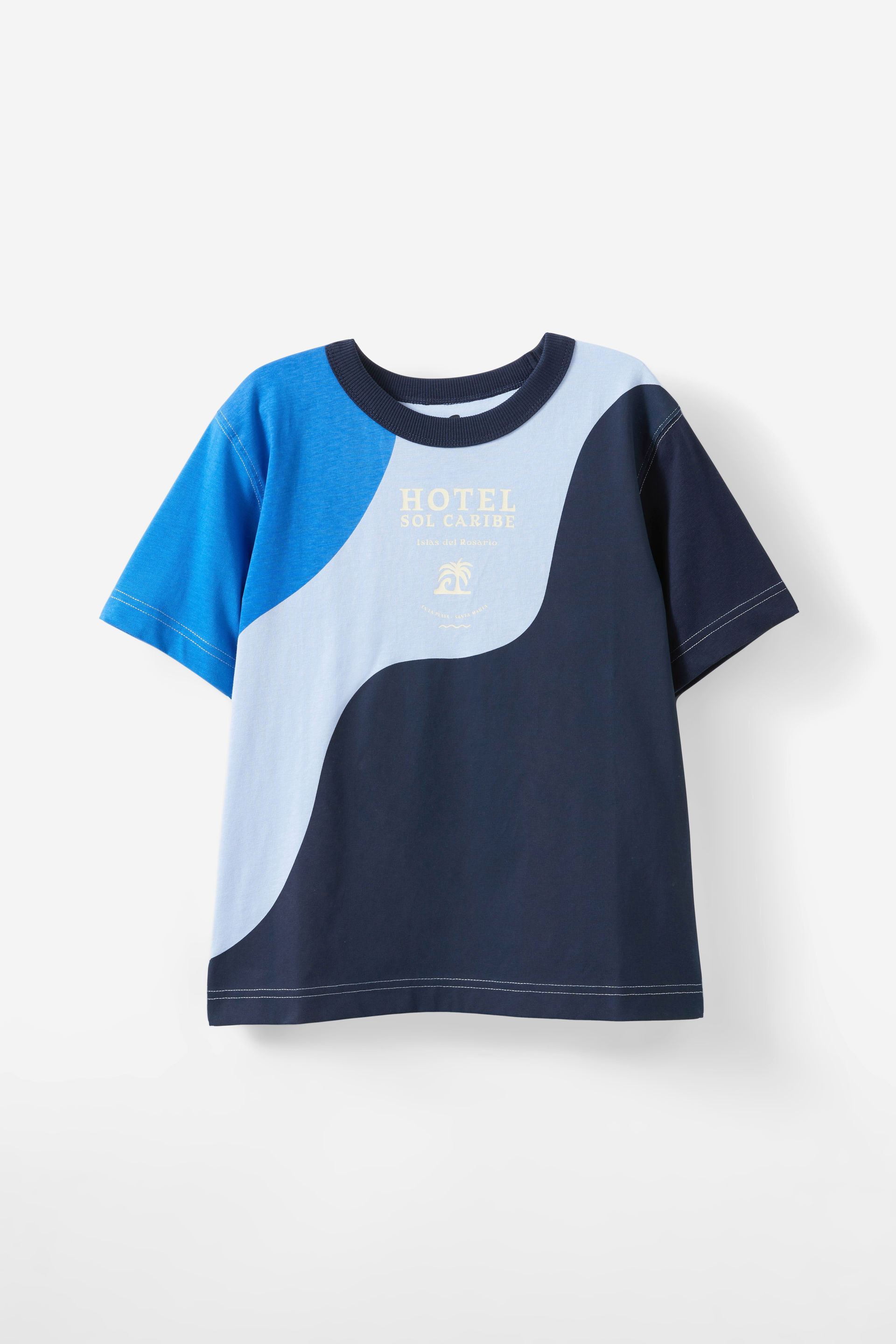 Jonny Short Sleeve Graphic Print Tee squid ink/dawnblue/harbour blue/hotel sol
