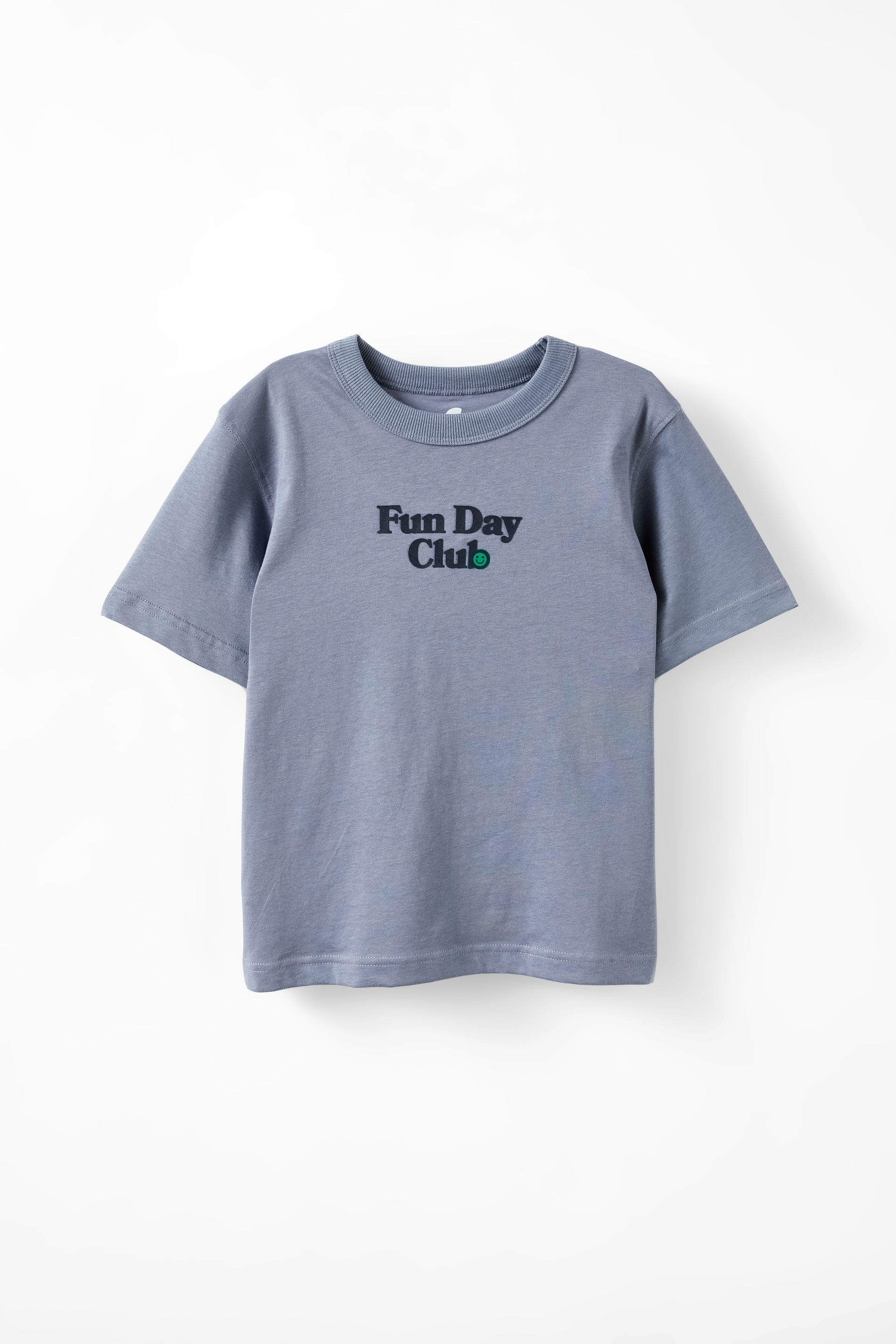 Jonny Short Sleeve Graphic Print Tee steel/fun day club made for play