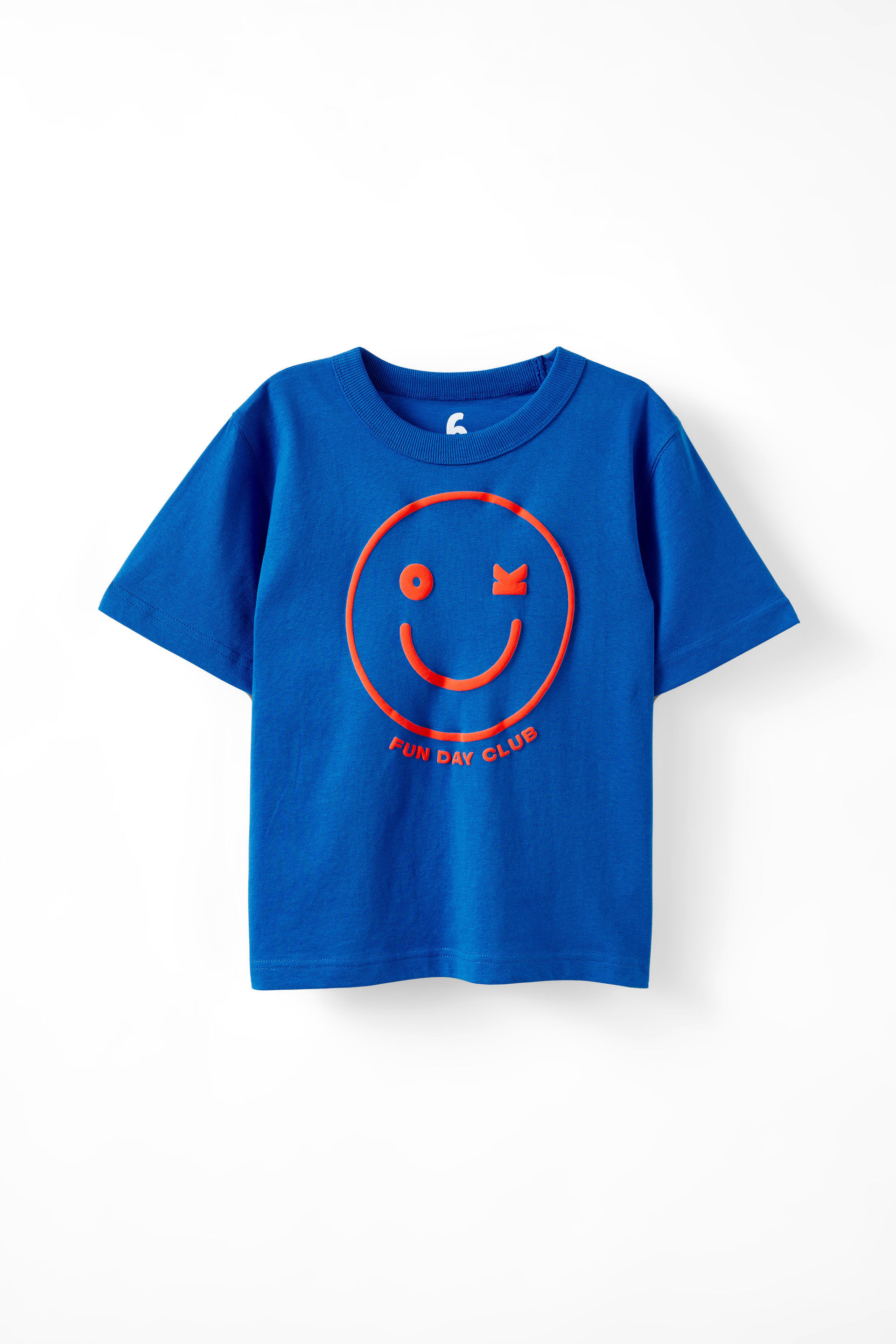 Jonny Short Sleeve Graphic Print Tee harbour blue/chilli pumpkin smiley face