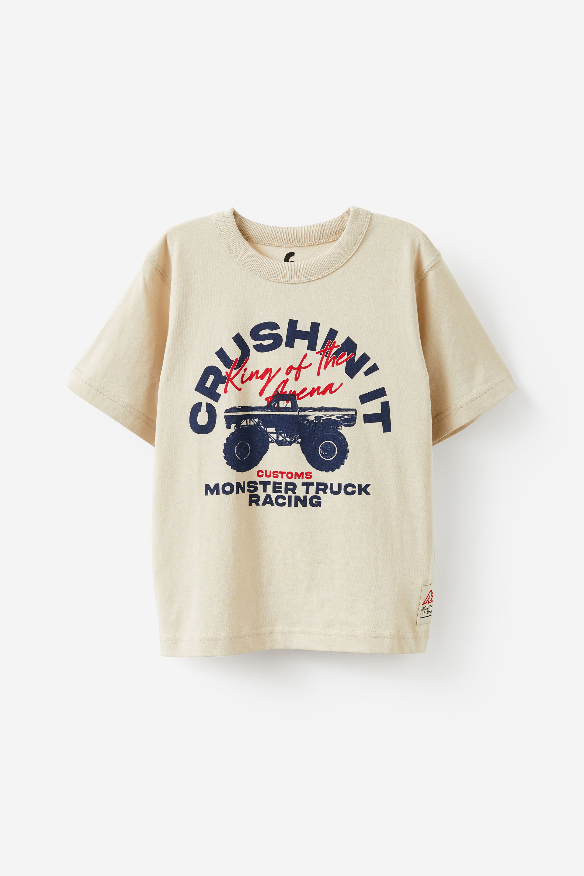 Jonny Short Sleeve Graphic Print Tee rainy day/crushin it monster truck