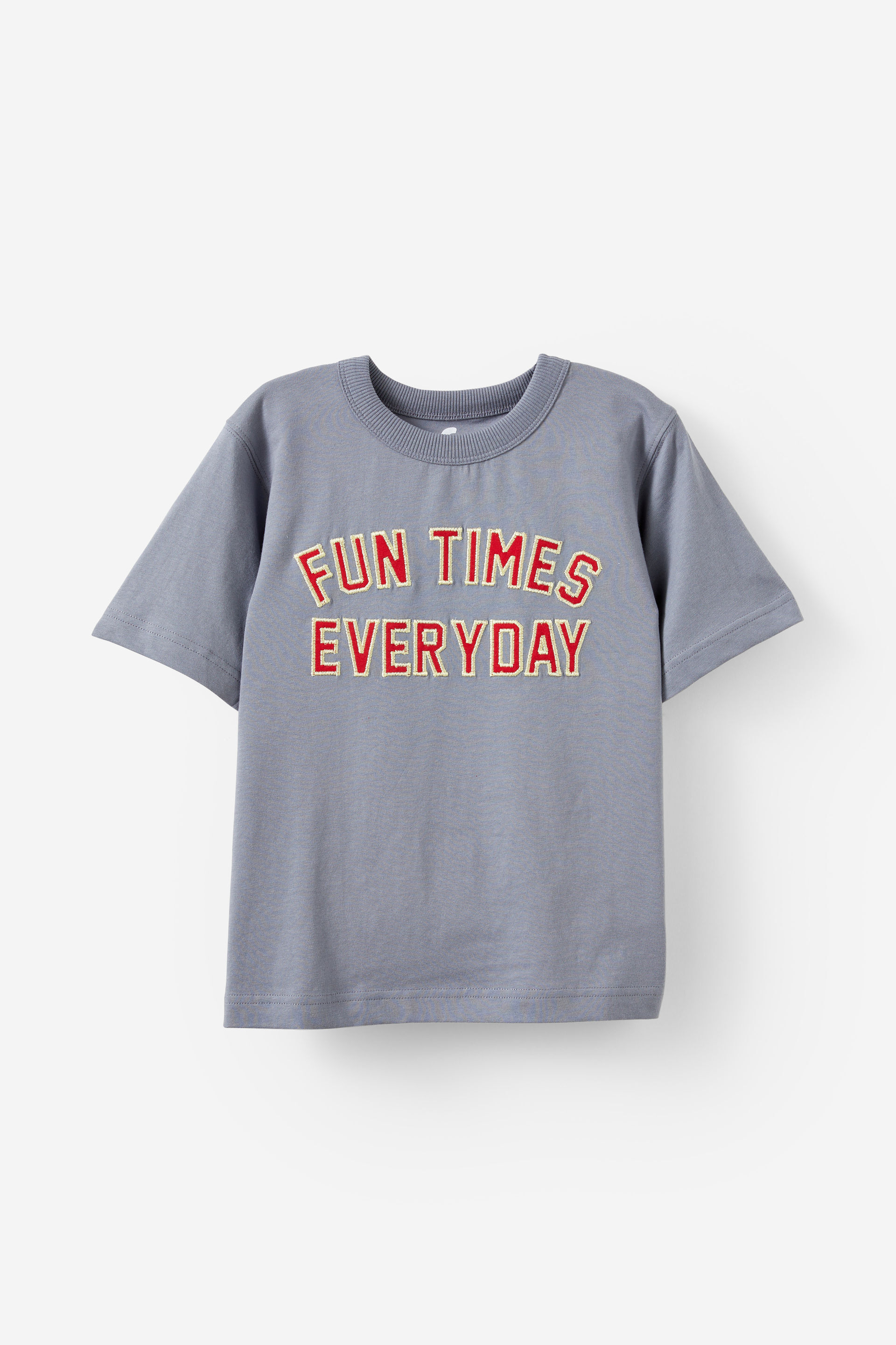 Jonny Short Sleeve Graphic Print Tee steel/fun times everday 1 27638-jonny-short-sleeve-graphic-print-tee-steel-fun-times-everday-1.jpg