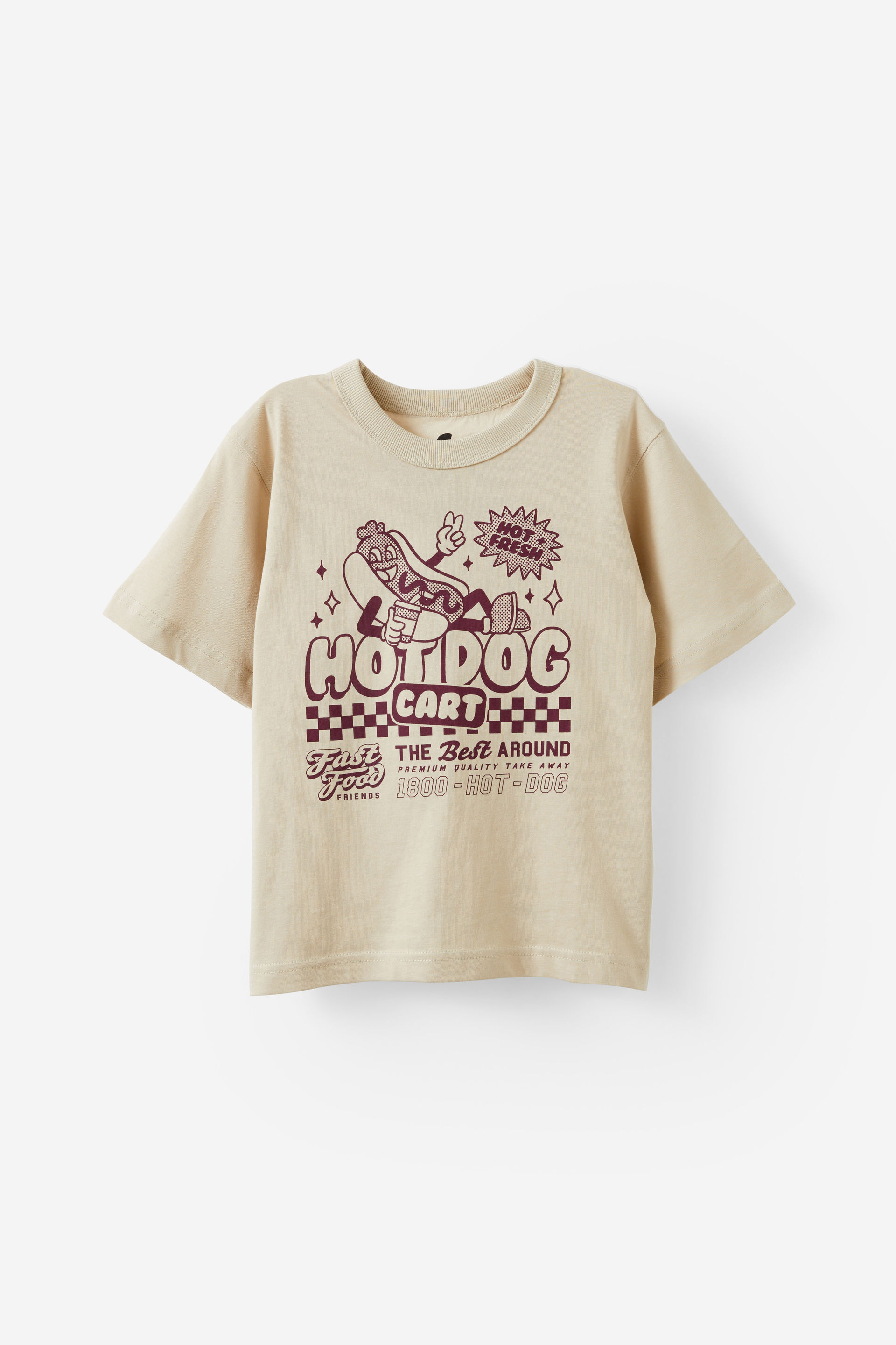 Jonny Short Sleeve Graphic Print Tee rainy day/hot dog cart