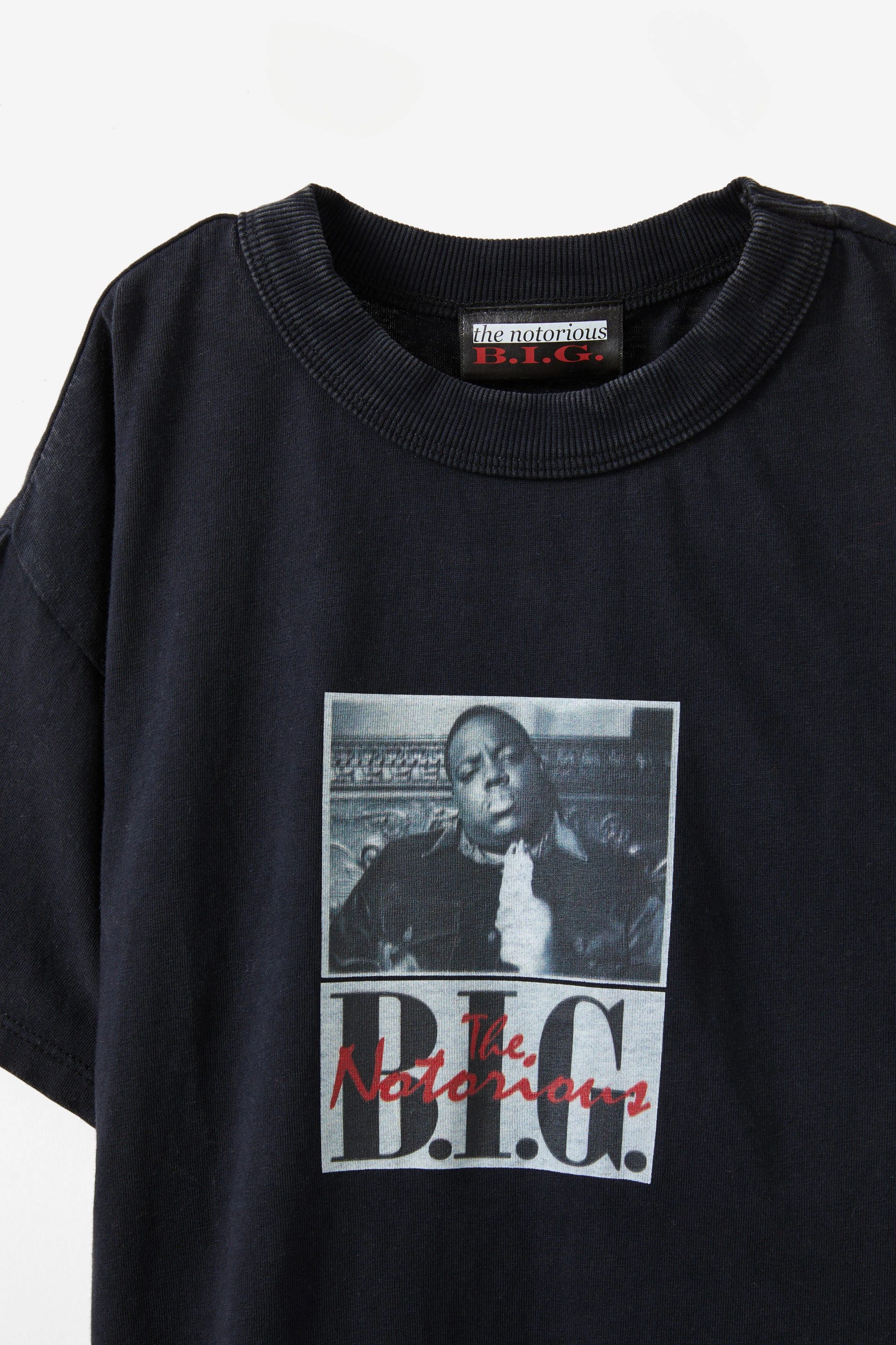 Biggie Drop Shoulder Short Sleeve Tee lcn mt black wash/biggie dream